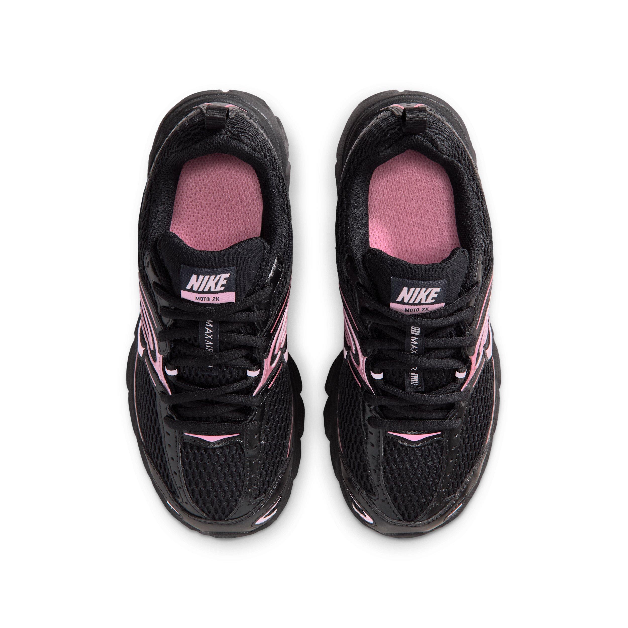 Nike Air Max Moto 2K "Black/Pink Rise/Pink Foam" Grade School Girls' Shoe - BLACK/PINK/PINK Thumbnail View 4