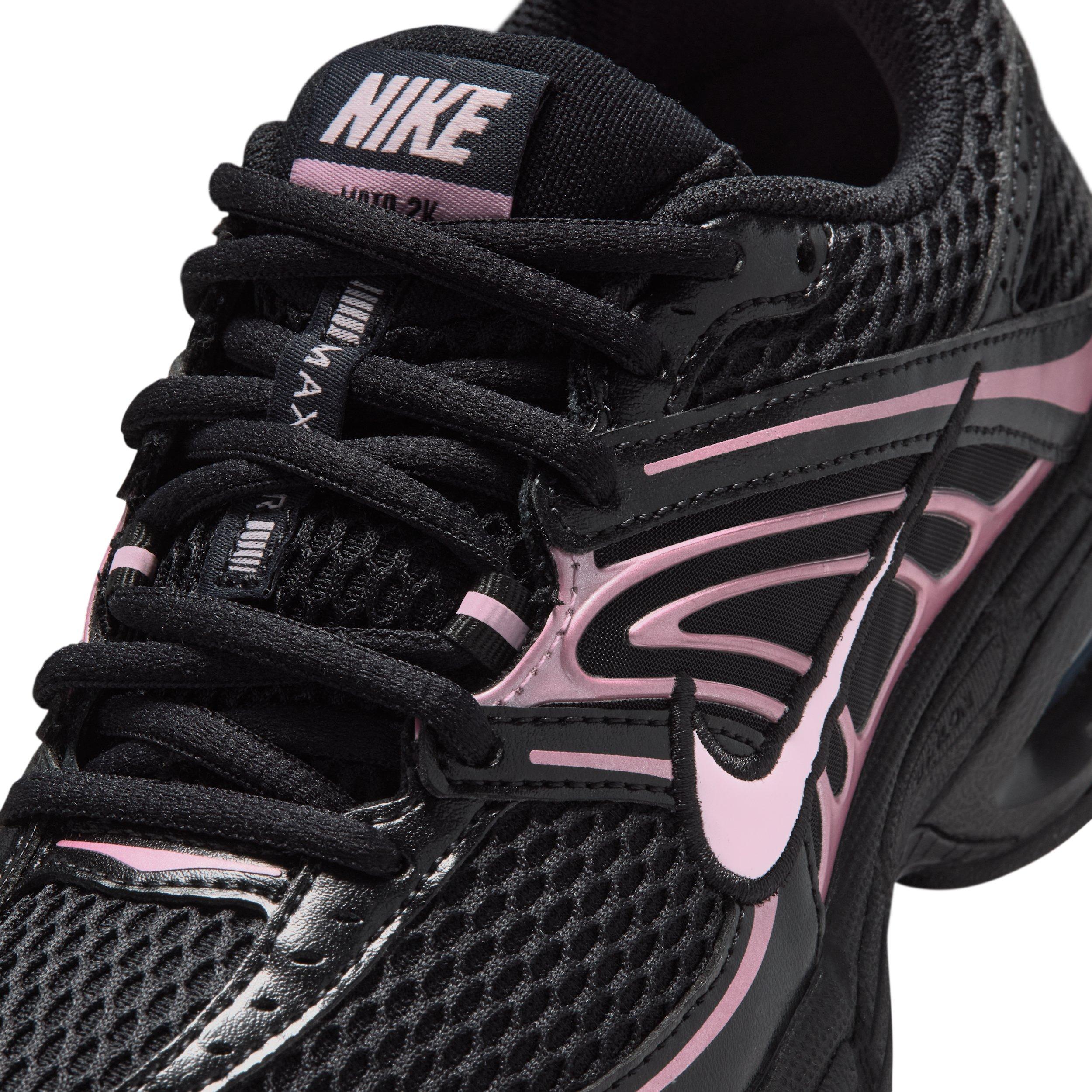 Nike Air Max Moto 2K "Black/Pink Rise/Pink Foam" Grade School Girls' Shoe - BLACK/PINK/PINK Thumbnail View 7