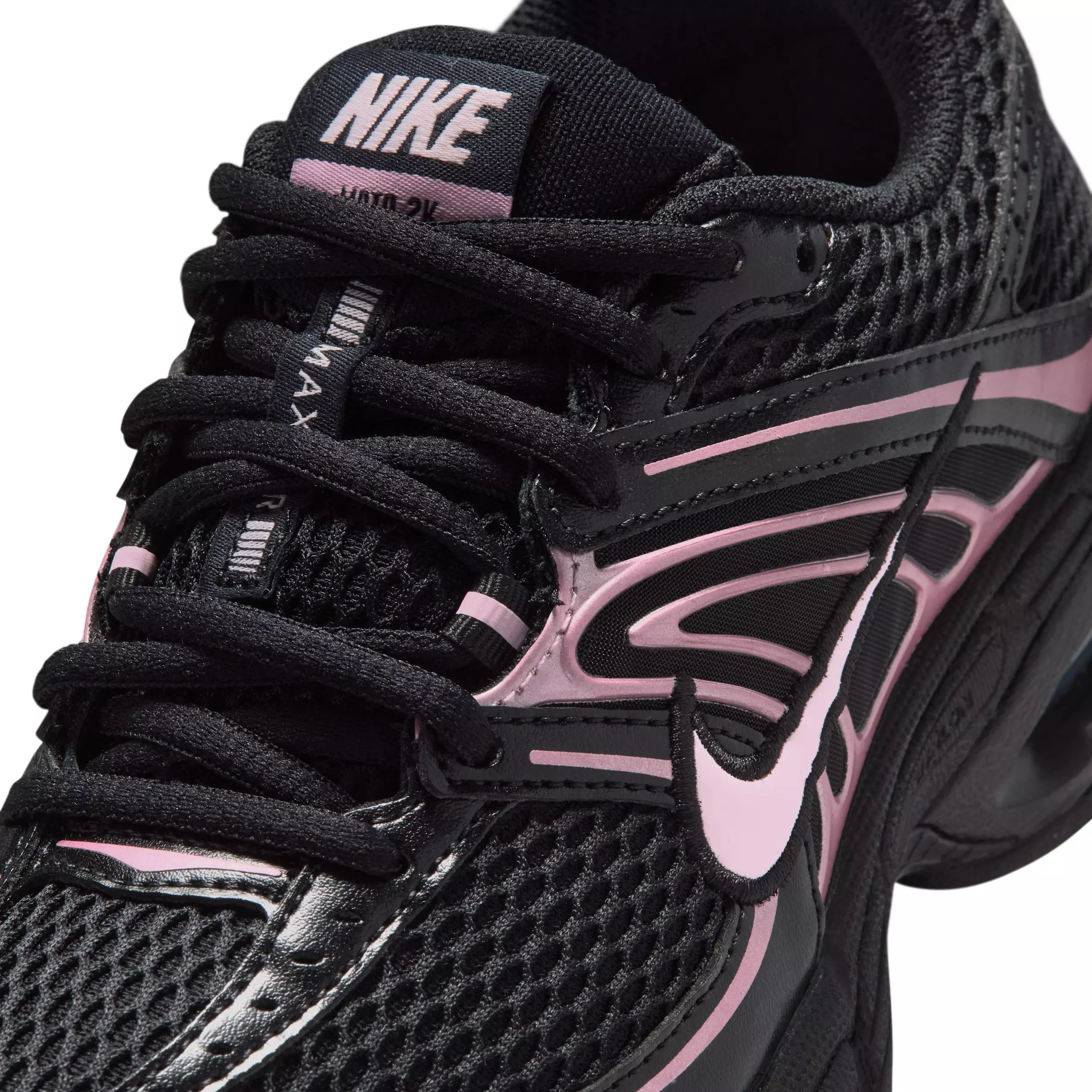 Nike Air Max Moto 2K "Black/Pink Rise/Pink Foam" Grade School Girls' Shoe - BLACK/PINK/PINK