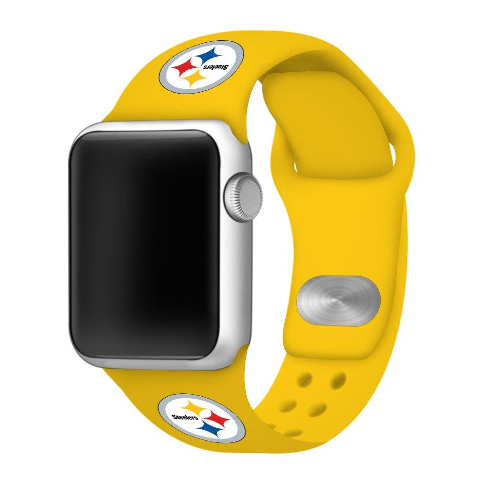 Game Time Pittsburgh Steelers NFL 'Yellow' Silicone Apple Watch Band -  Hibbett