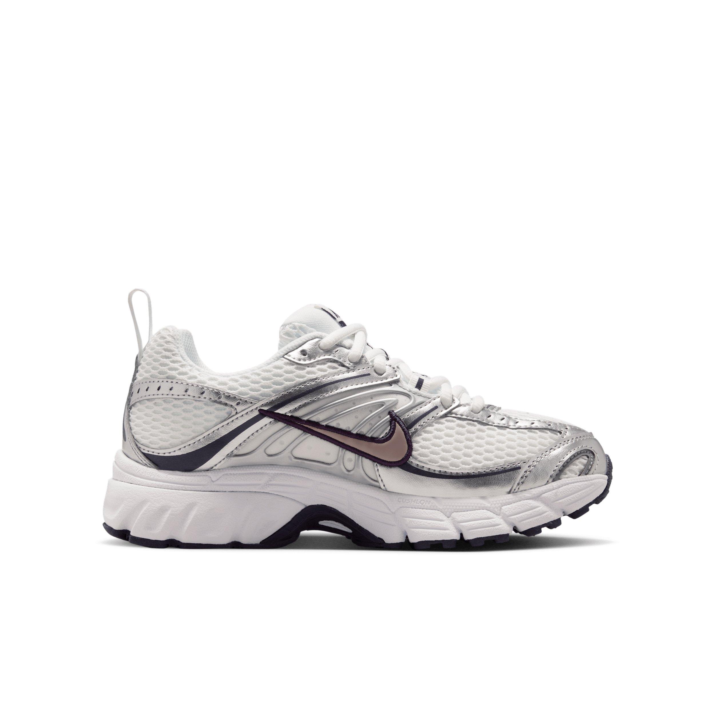 Nike Air Max Moto 2K "Summit White/Purple Dynasty/Silver/Light Violet Ore" Grade School Girls' Shoe - WHITE/PURPLE/SILVER/LT VIOLET Thumbnail View 1