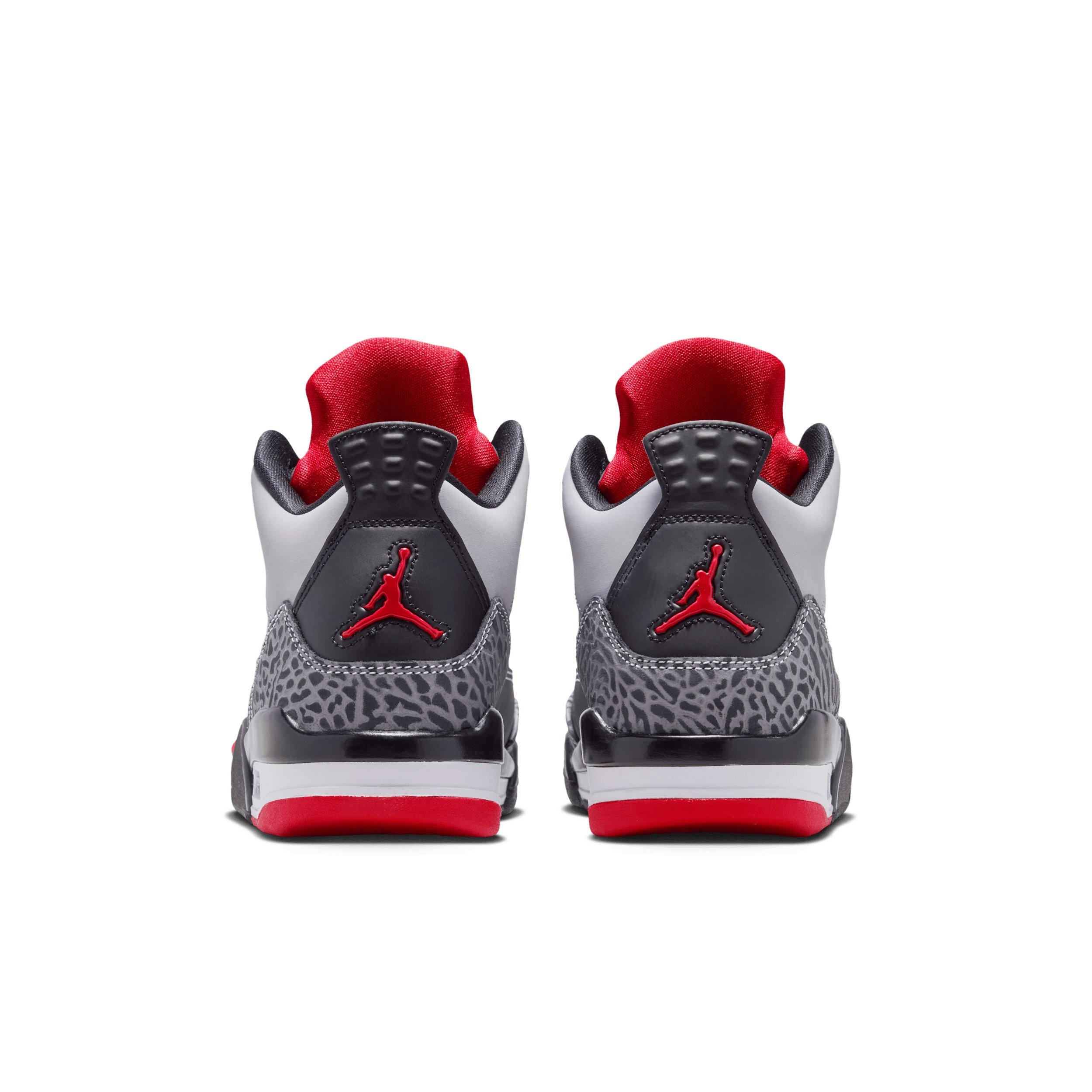 Jordan Son of Mars Low "Cement Grey/Black/Fire Red/White" Grade School Boys' Shoe - GREY/BLACK/RED/WHITE Thumbnail View 5