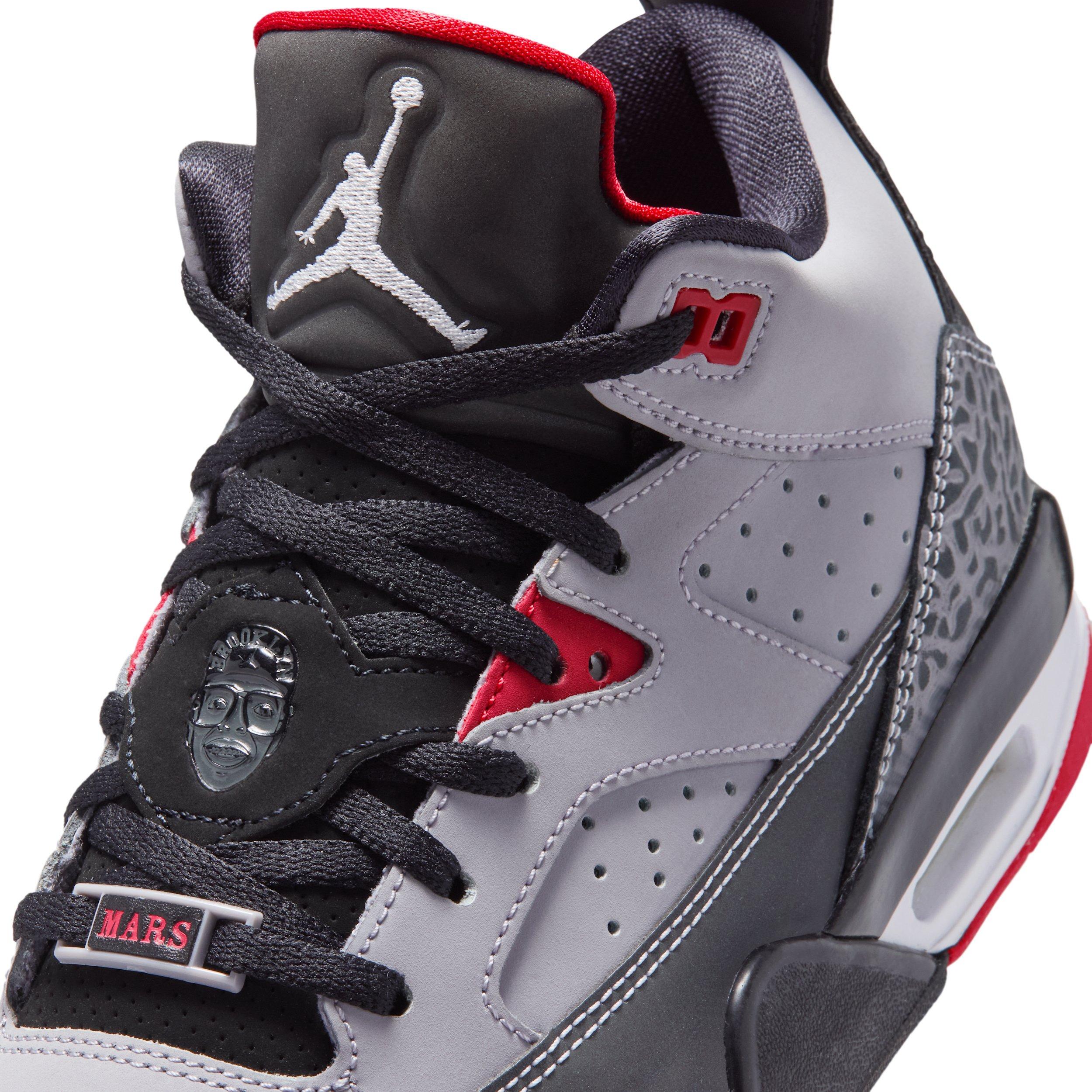 Jordan Son of Mars Low "Cement Grey/Black/Fire Red/White" Grade School Boys' Shoe - GREY/BLACK/RED/WHITE Thumbnail View 7