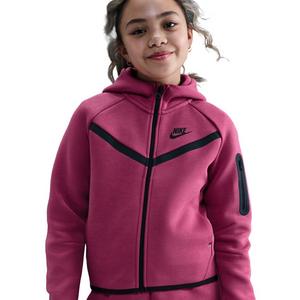 Nike Big Girls' Sportswear Tech Fleece Full-Zip Hooded Jacket - Purple