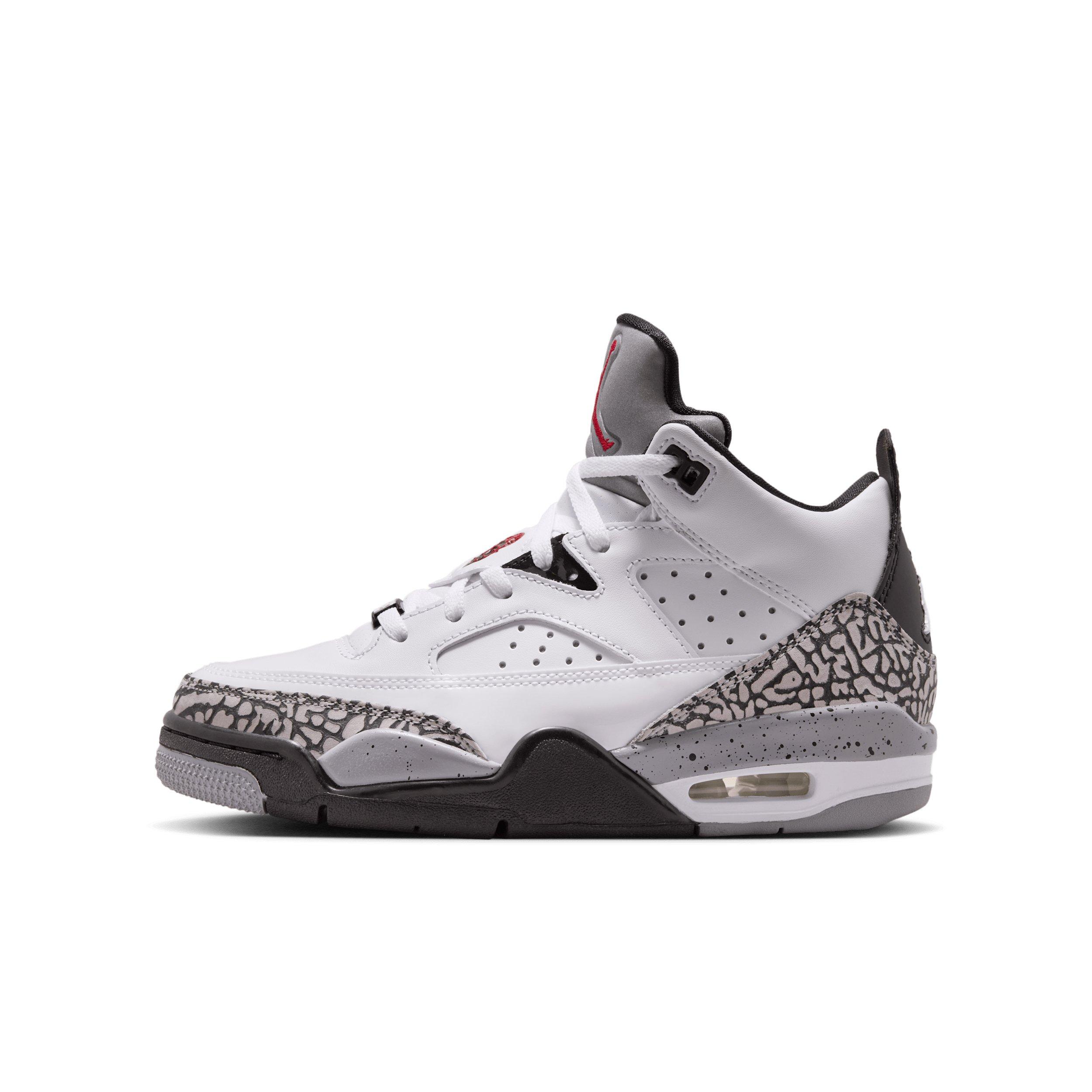 Jordan Son of Mars Low "White/Black/Cement Grey/Gym Red" Grade School Boys' Shoe - WHITE/BLACK/GREY/RED Thumbnail View 2