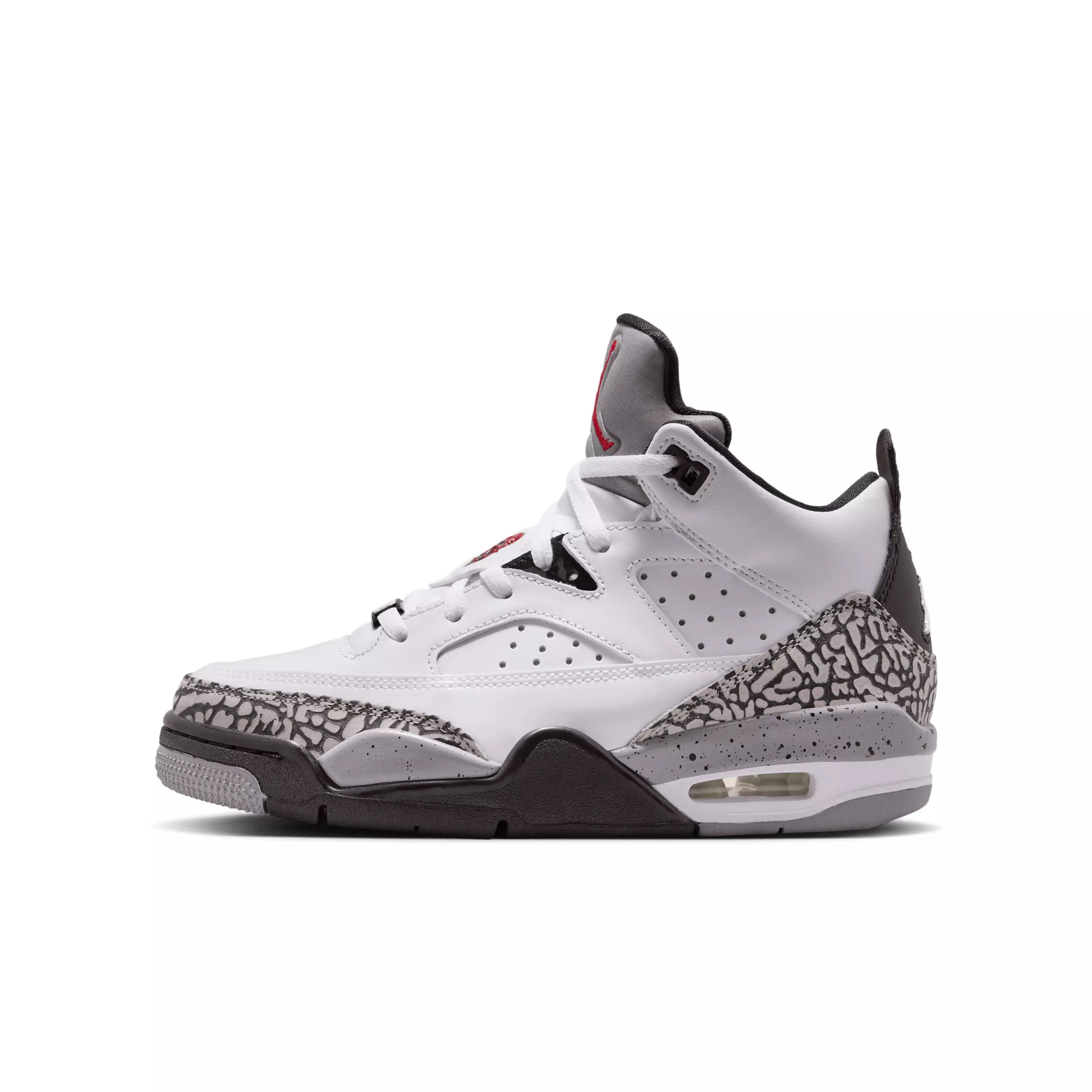 Jordan Son of Mars Low "White/Black/Cement Grey/Gym Red" Grade School Boys' Shoe - WHITE/BLACK/GREY/RED
