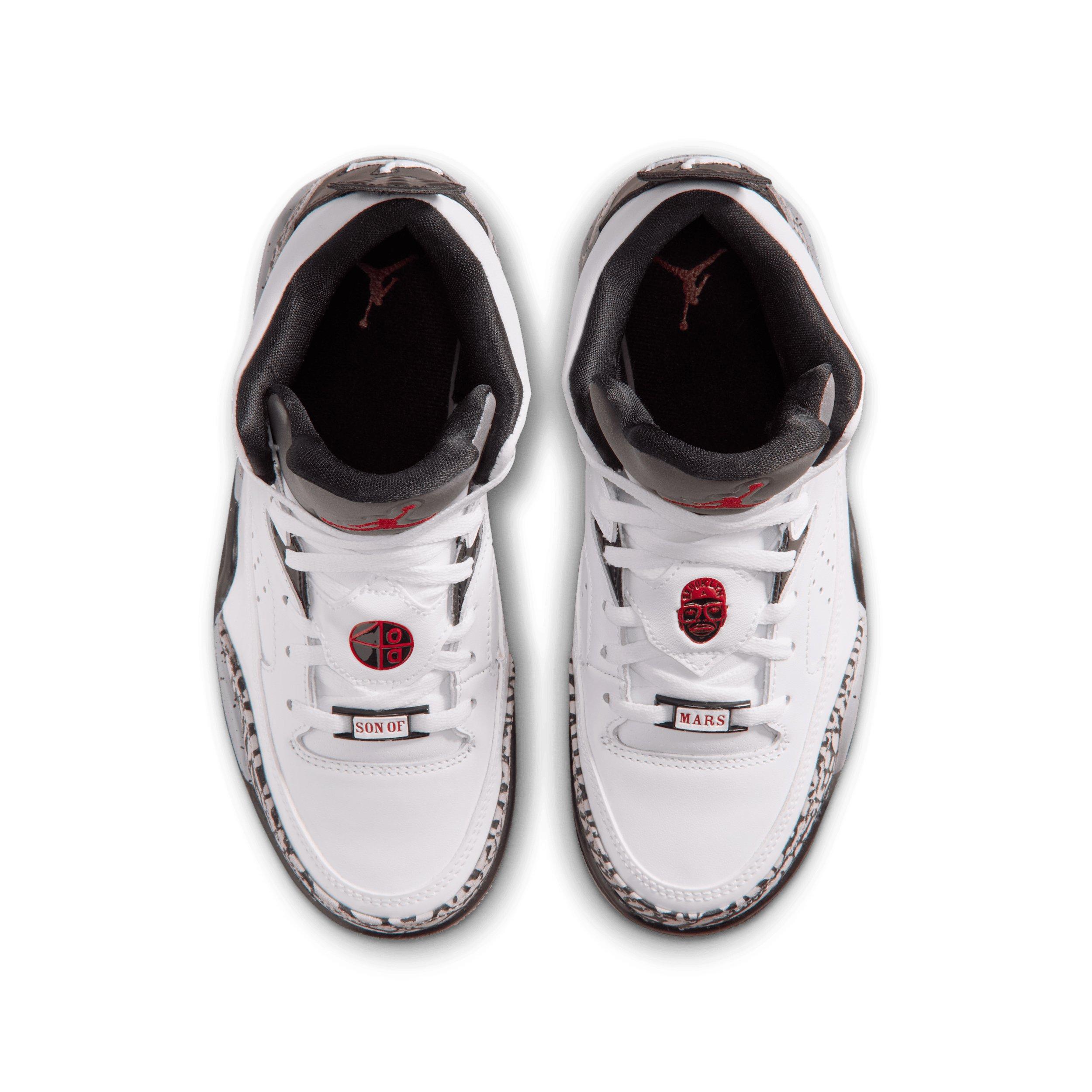 Jordan Son of Mars Low "White/Black/Cement Grey/Gym Red" Grade School Boys' Shoe - WHITE/BLACK/GREY/RED Thumbnail View 4