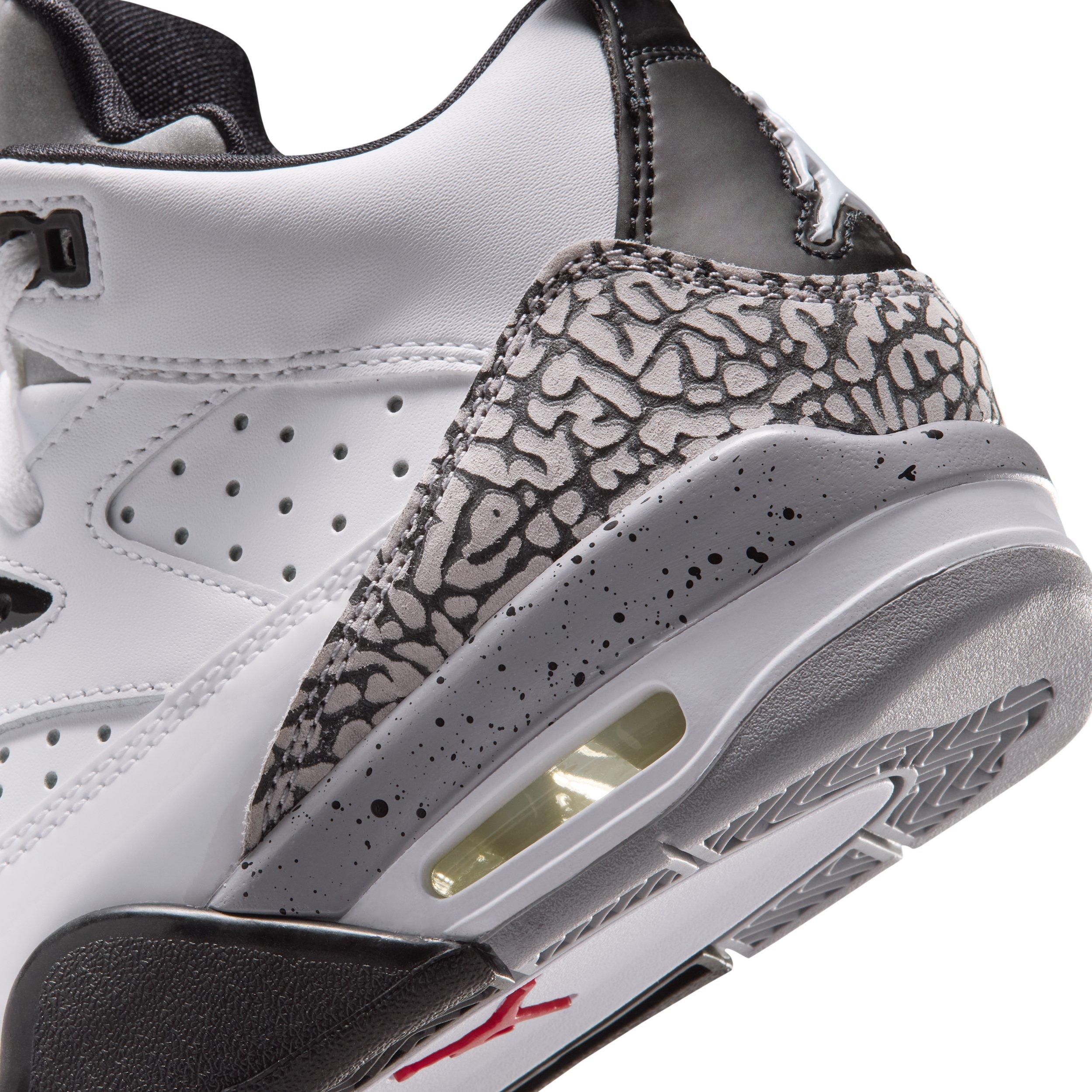 Jordan Son of Mars Low "White/Black/Cement Grey/Gym Red" Grade School Boys' Shoe - WHITE/BLACK/GREY/RED Thumbnail View 8