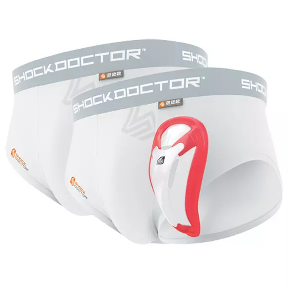 Ages 4-7 Pee Wee Shock Doctor Core Brief Underwear with Bioflex Cup 