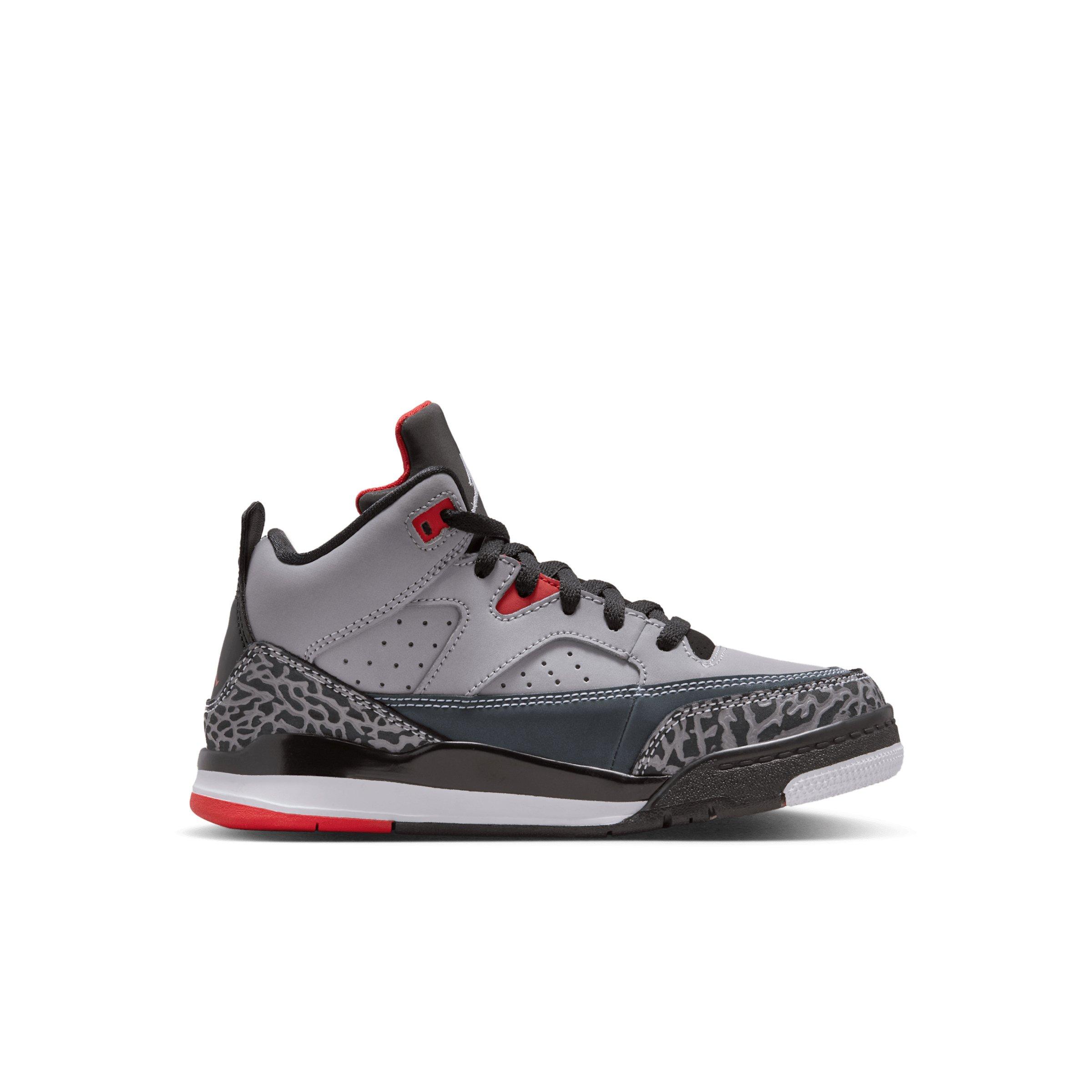 Jordan Son of Mars Low "Cement Grey/Black/Fire Red/White" Preschool Boys' Shoe - GREY/BLACK/RED/WHITE Thumbnail View 1