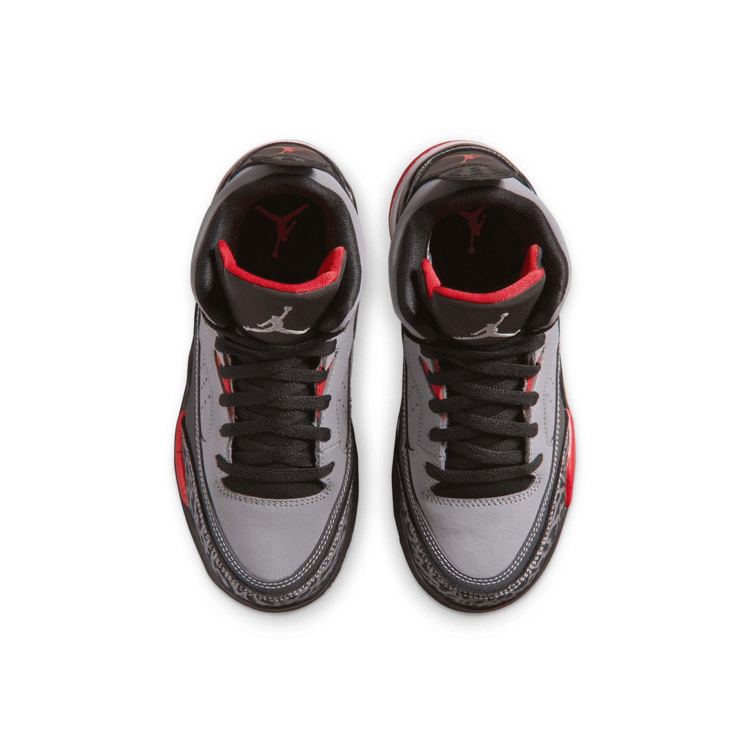 Jordan Son of Mars Low "Cement Grey/Black/Fire Red/White" Preschool Boys' Shoe - GREY/BLACK/RED/WHITE Thumbnail View 4