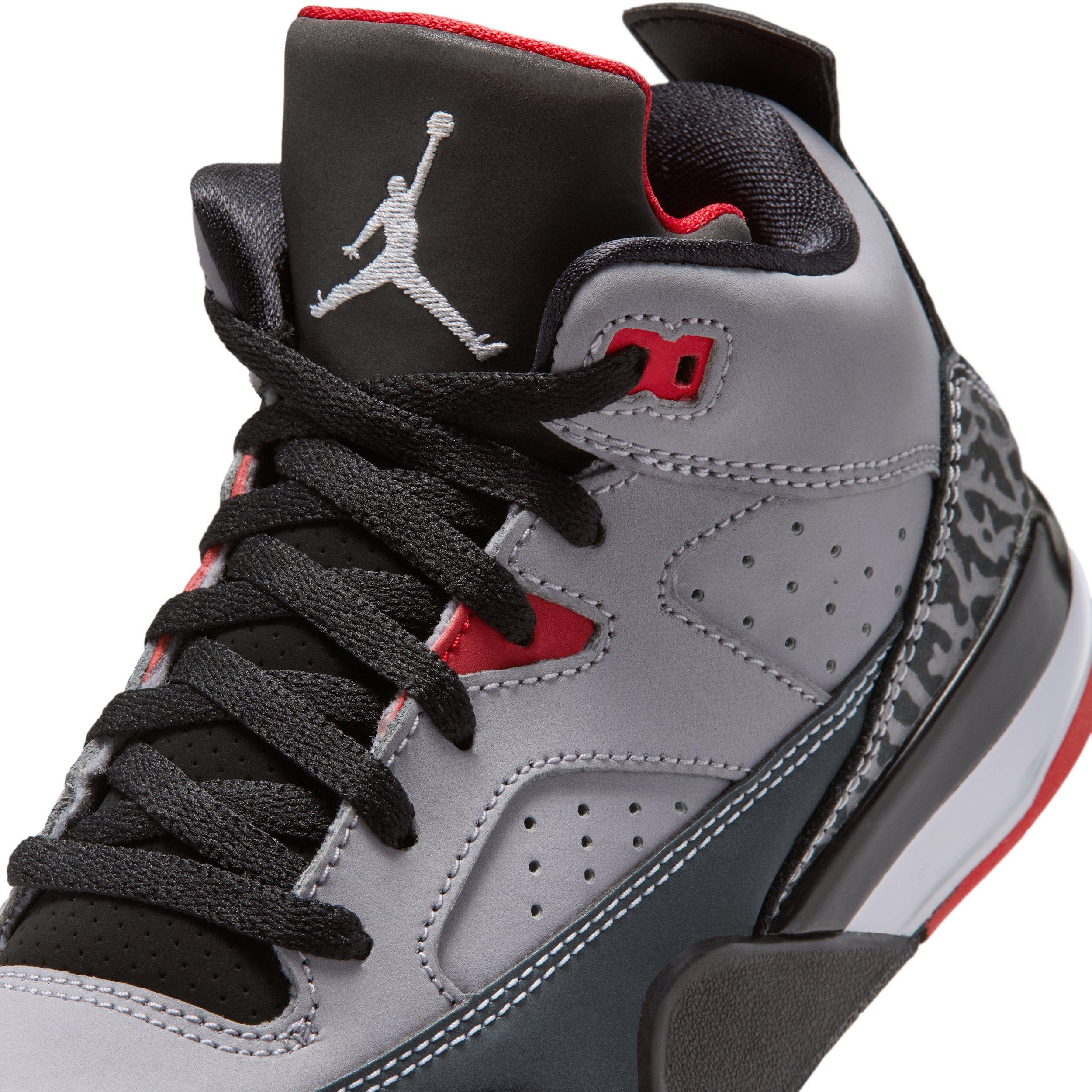 Jordan Son of Mars Low "Cement Grey/Black/Fire Red/White" Preschool Boys' Shoe - GREY/BLACK/RED/WHITE Thumbnail View 7