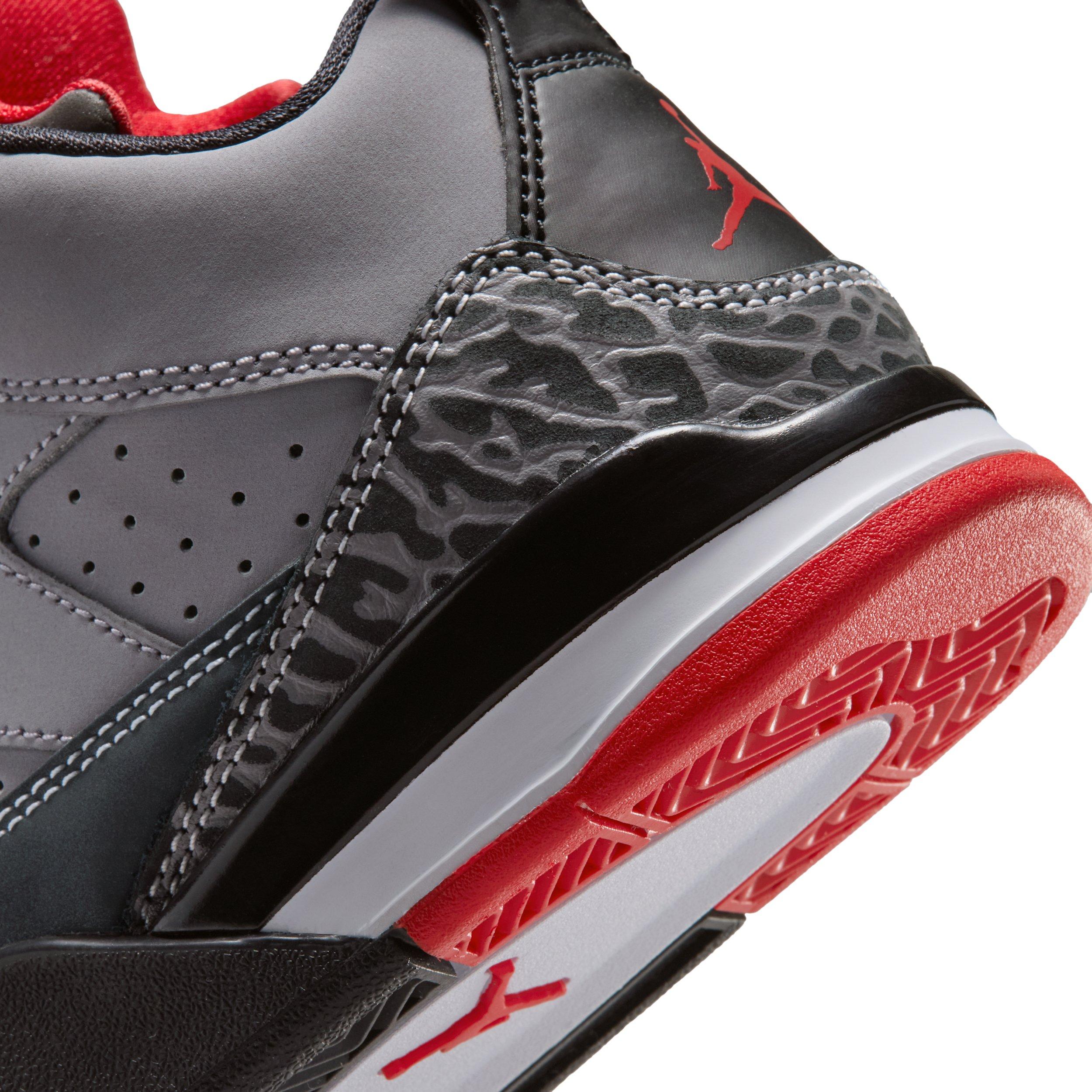 Jordan Son of Mars Low "Cement Grey/Black/Fire Red/White" Preschool Boys' Shoe - GREY/BLACK/RED/WHITE Thumbnail View 8