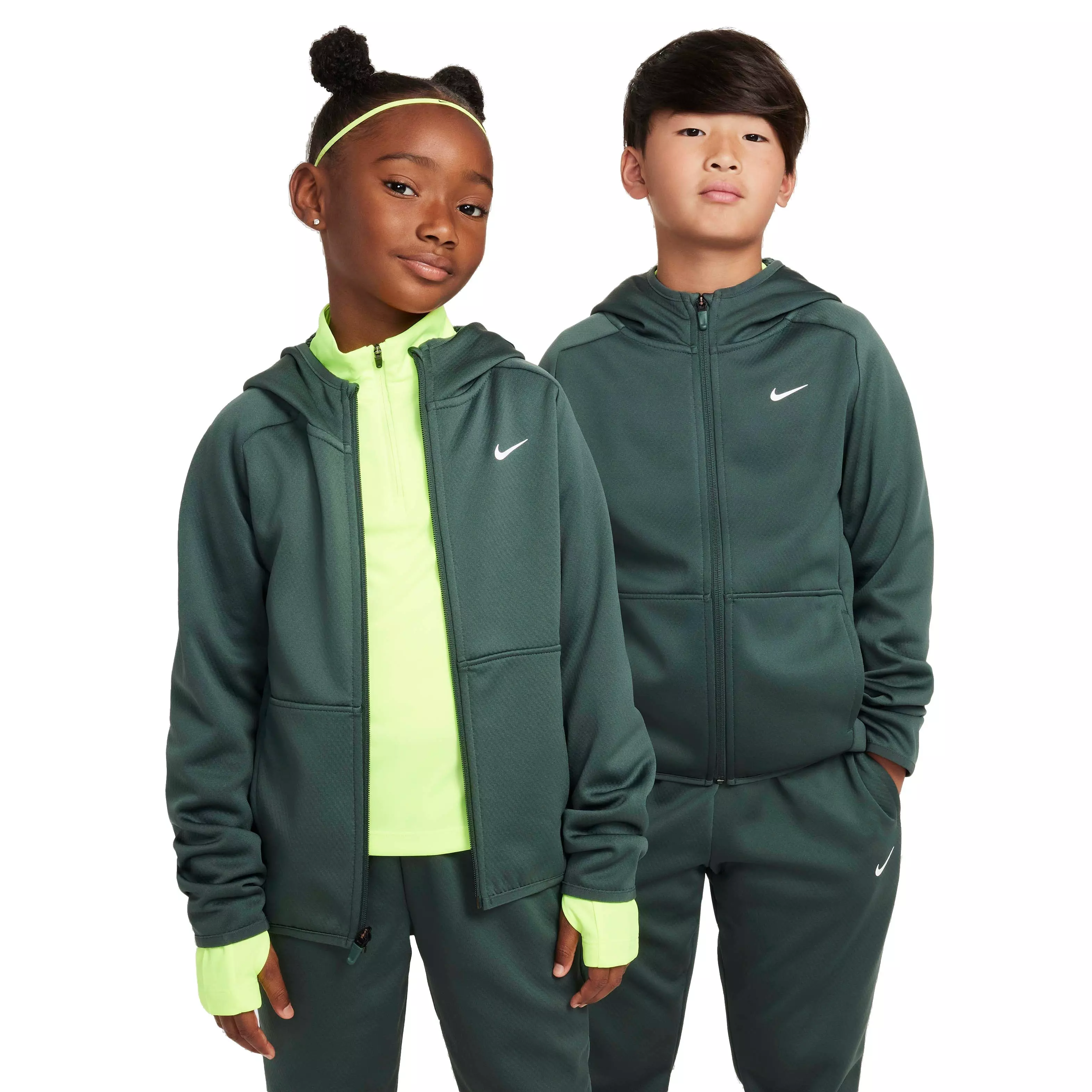 Nike Big Kids' Therma-FIT Winterized Training Jacket - GREEN
