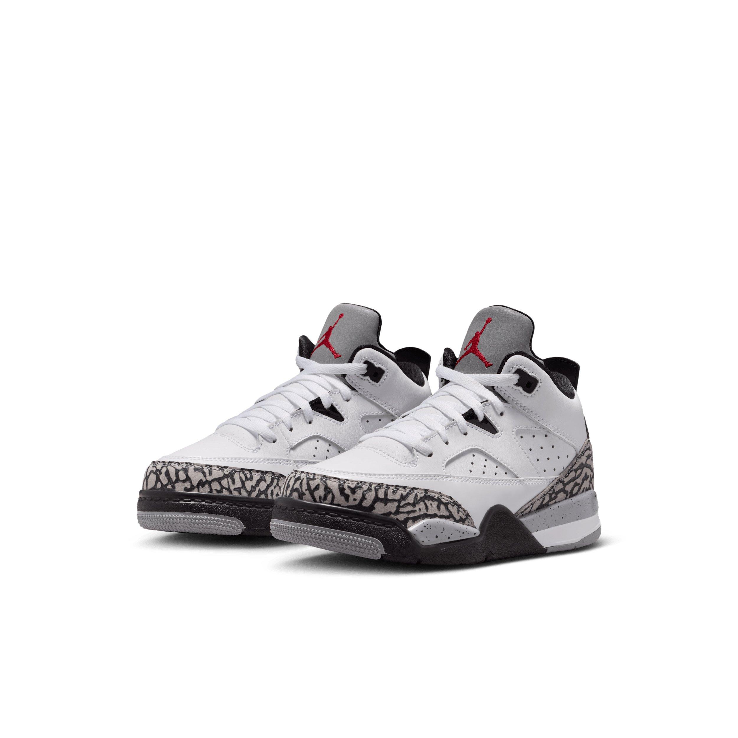 Jordan Son of Mars Low "White/Black/Cement Grey/Gym Red" Preschool Boys' Shoe - WHITE/BLACK/GREY/RED Thumbnail View 3