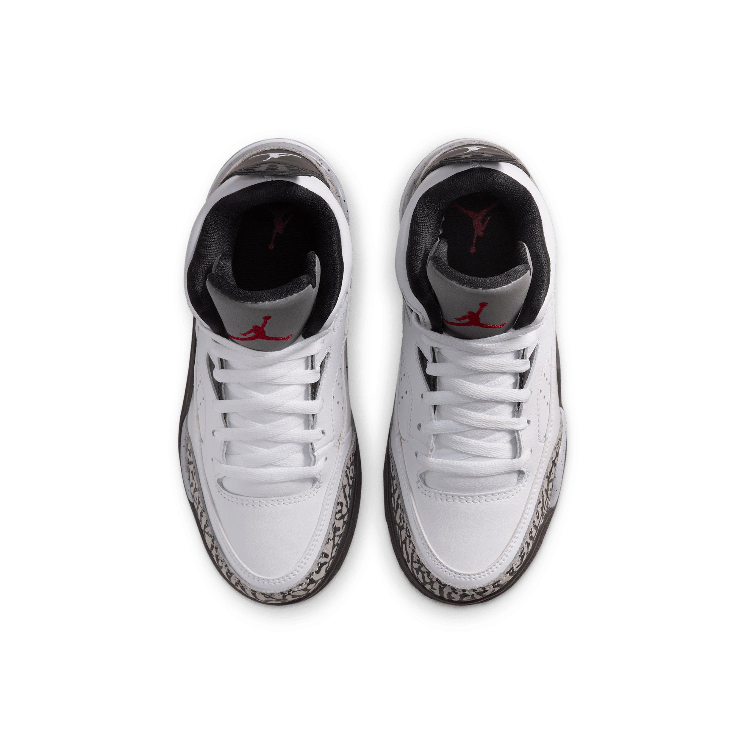 Jordan Son of Mars Low "White/Black/Cement Grey/Gym Red" Preschool Boys' Shoe - WHITE/BLACK/GREY/RED Thumbnail View 4