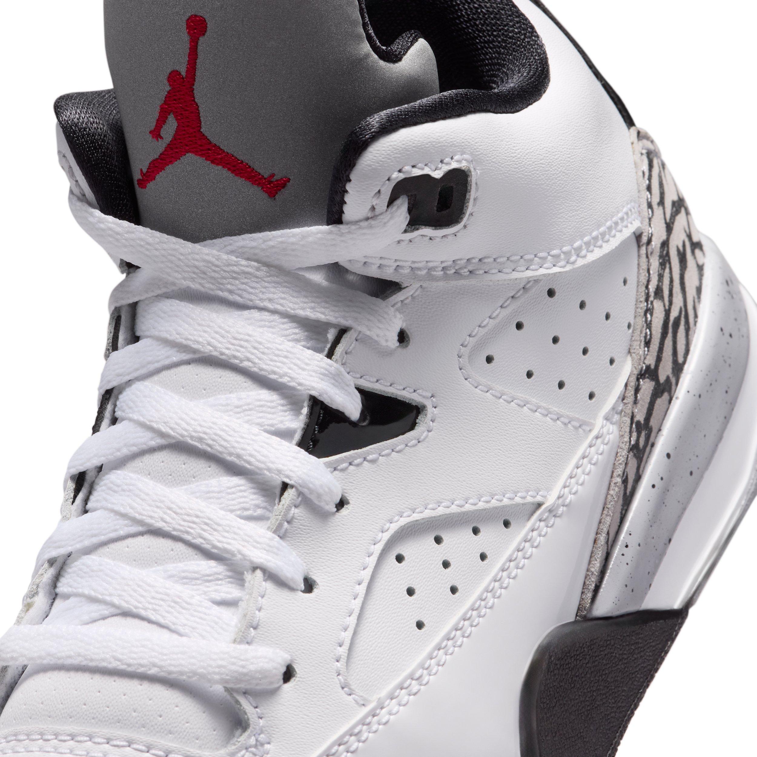 Jordan Son of Mars Low "White/Black/Cement Grey/Gym Red" Preschool Boys' Shoe - WHITE/BLACK/GREY/RED Thumbnail View 7