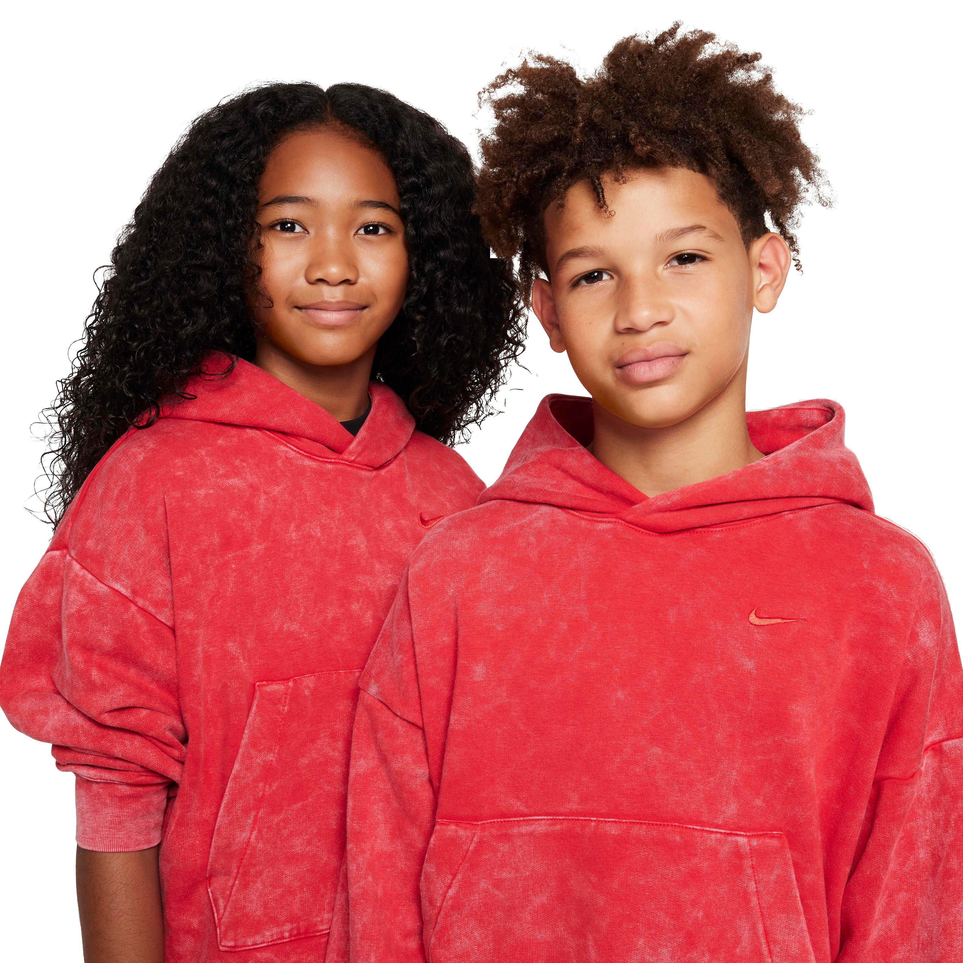 Nike Culture of Basketball Fleece Pullover Big Kids' Red Hoodie