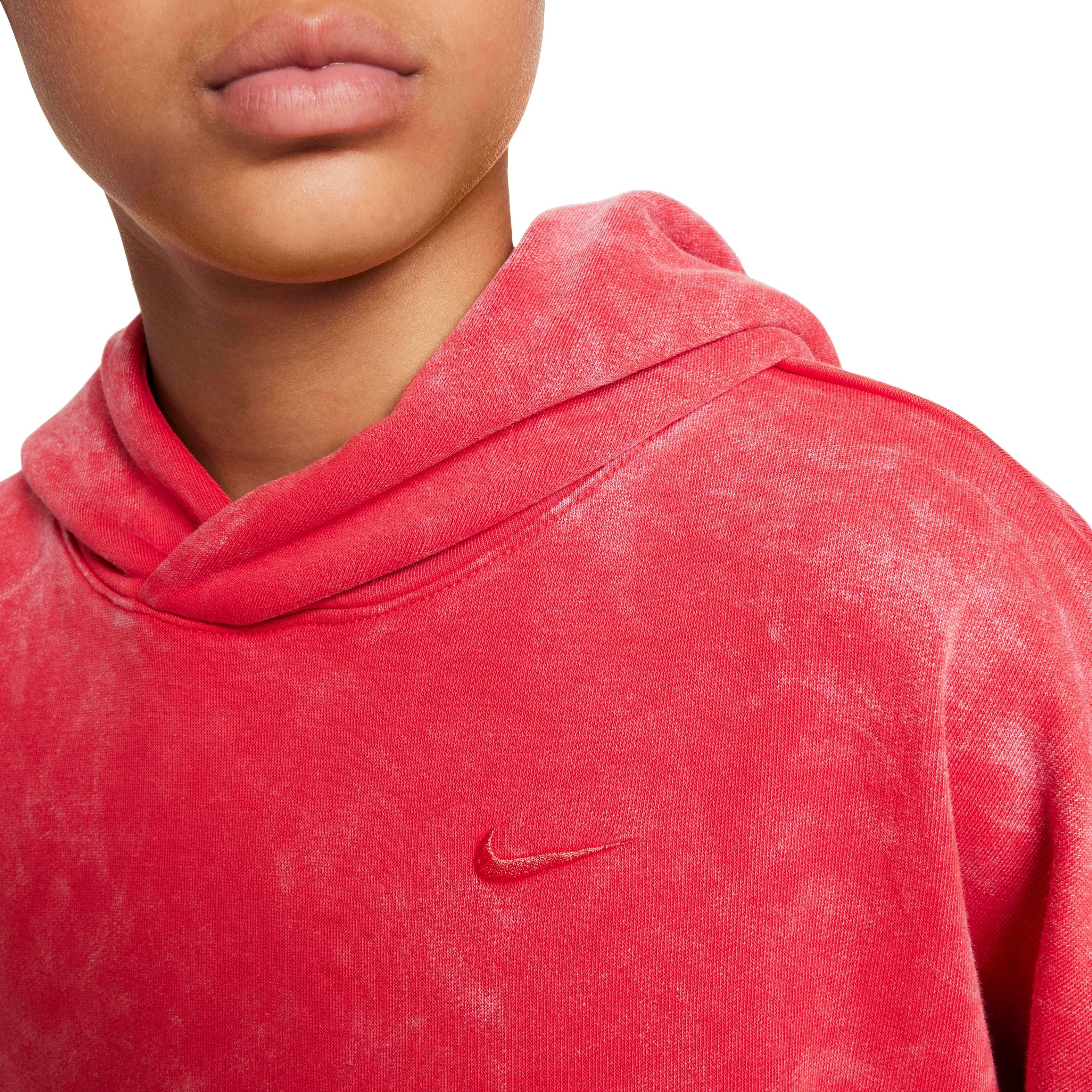 Nike Culture of Basketball Fleece Pullover Big Kids' Red Hoodie