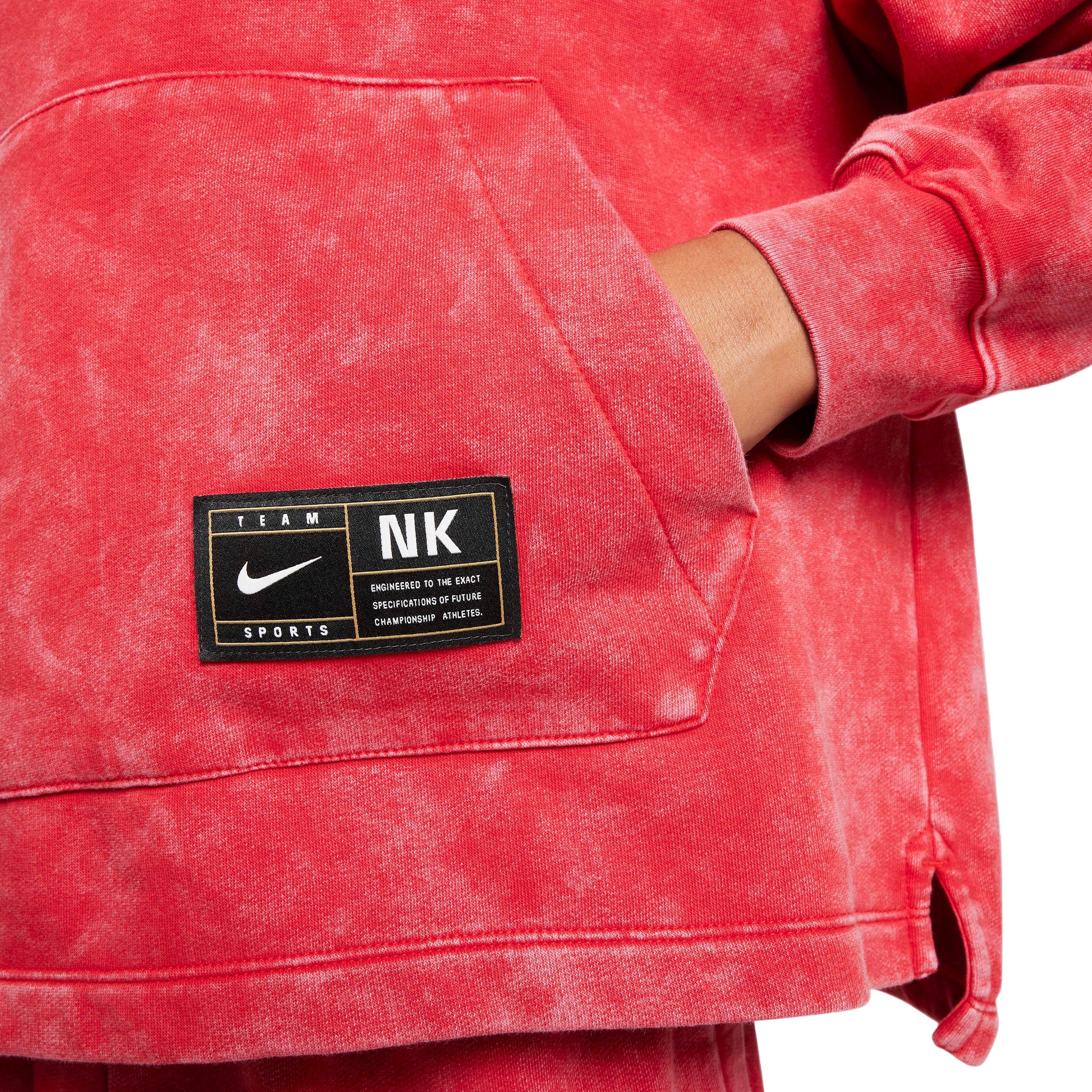 Nike Culture of Basketball Fleece Pullover Big Kids' Red Hoodie