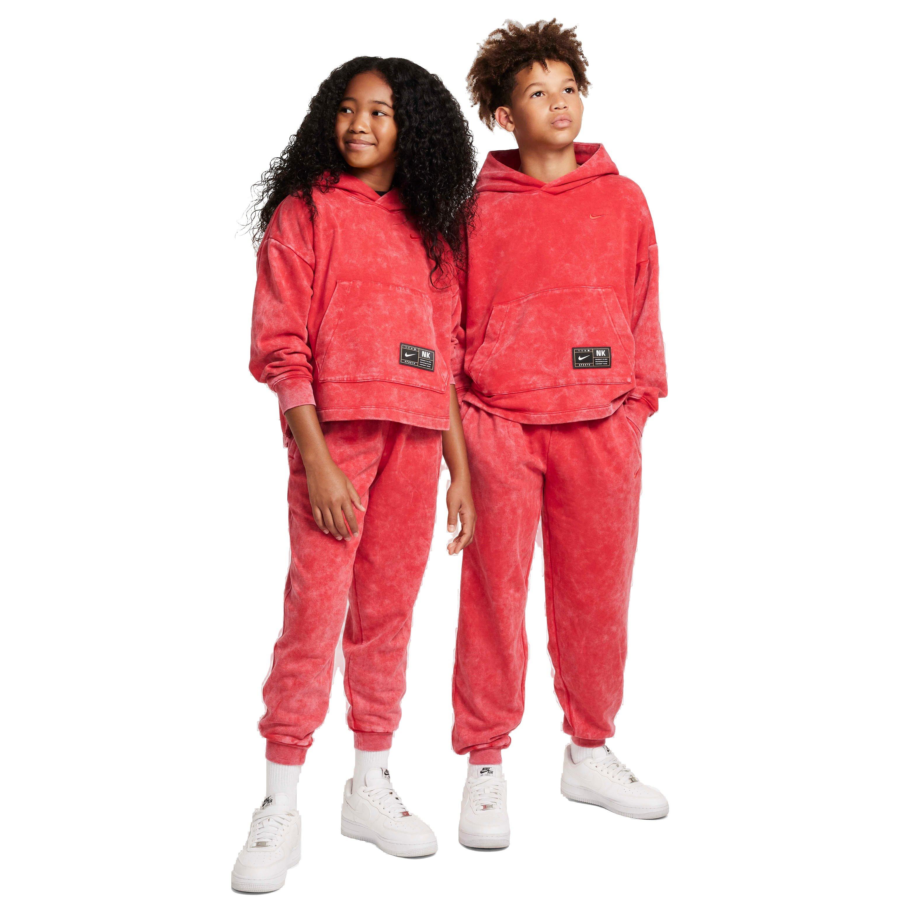 Nike Culture of Basketball Fleece Pullover Big Kids' Red Hoodie