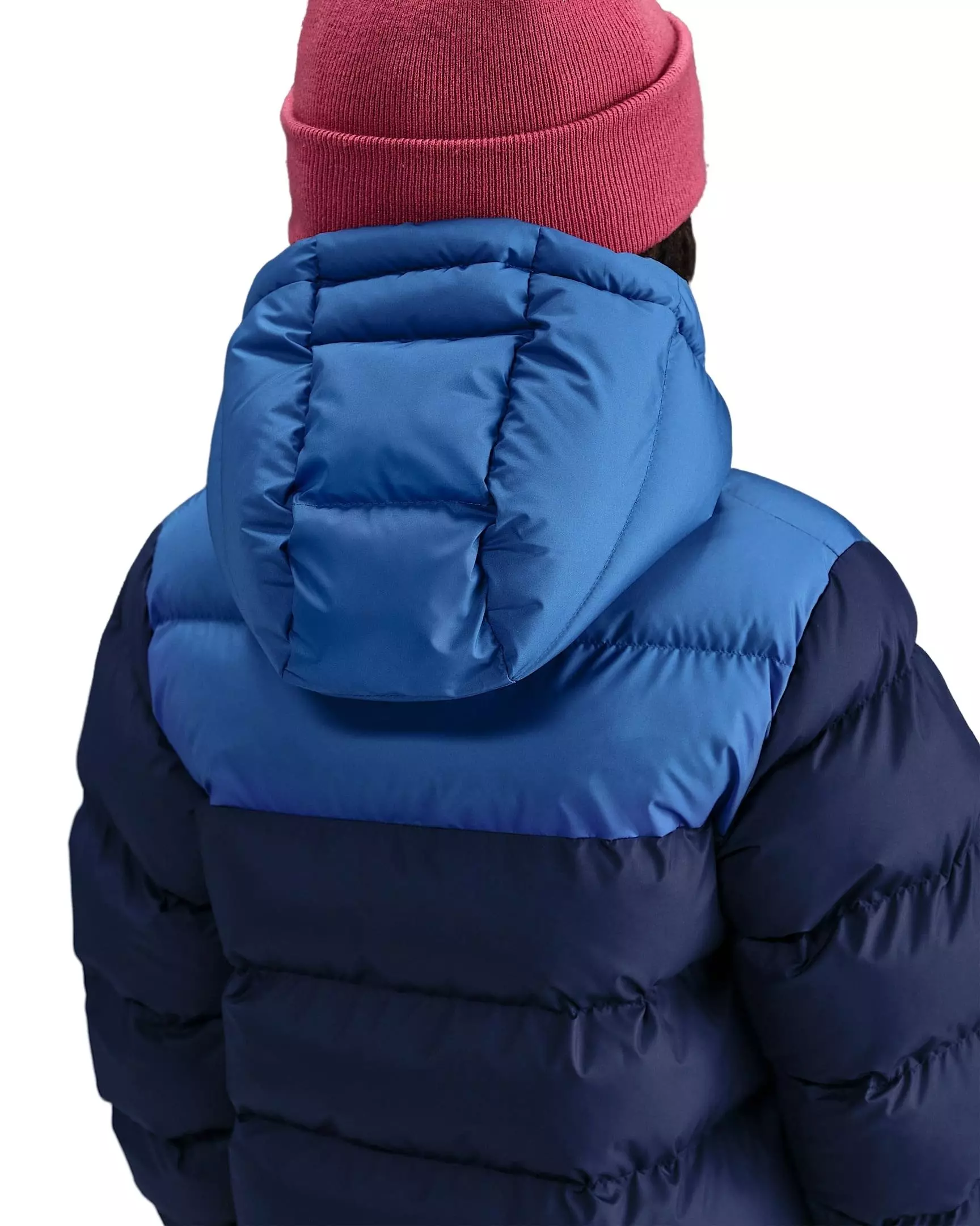 Nike Big Kids' Sportswear All Day Play Colorblock Therma-FIT Loose-Fit Puffer Jacket - Blue - BLUE