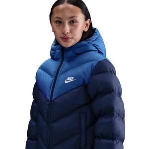 Nike Big Kids' Sportswear All Day Play Colorblock Therma-FIT Loose-Fit Puffer Jacket - Blue