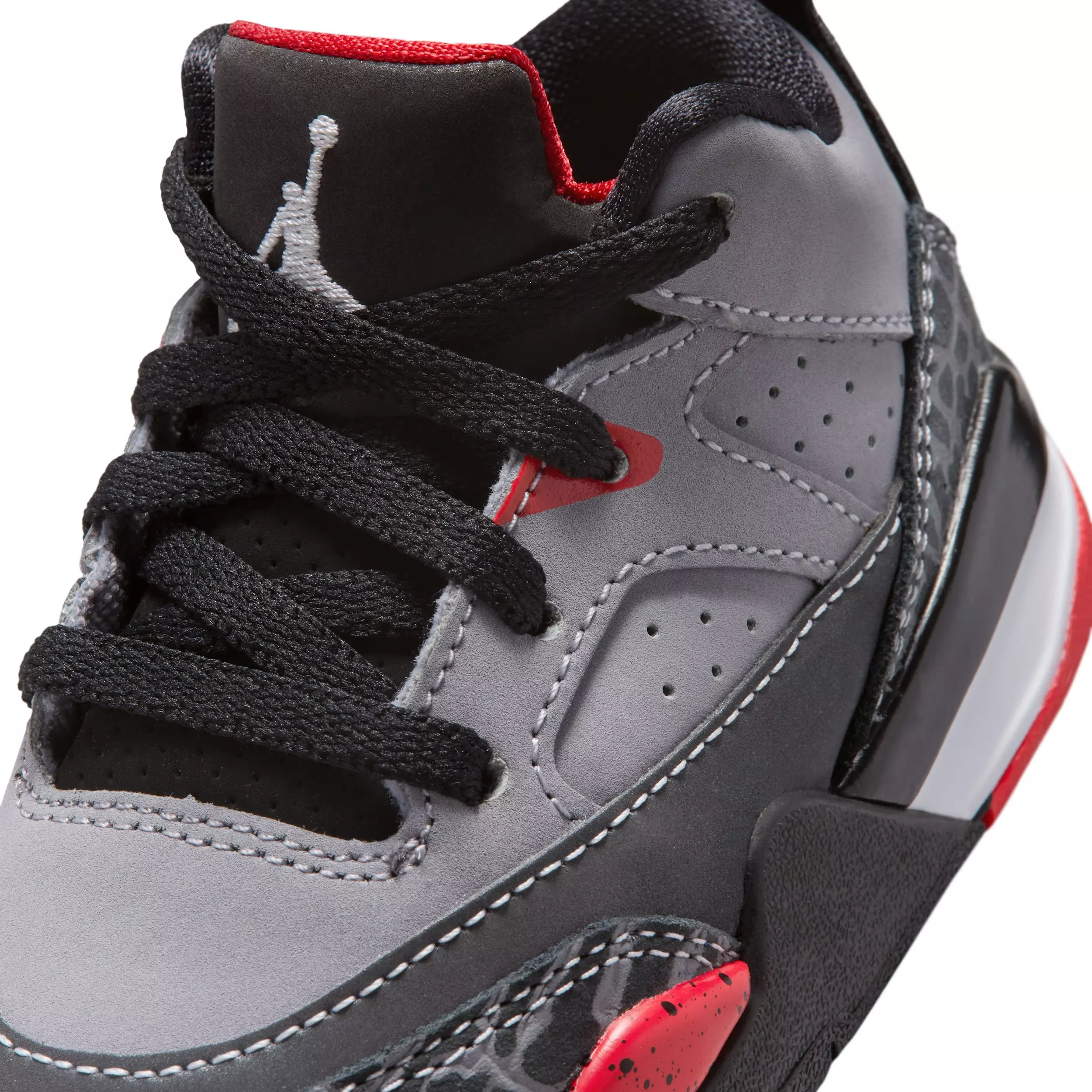 Jordan Son of Mars "Cement Grey/Black/Fire Red/White" Infant Boys' Shoe - GREY/BLACK/RED/WHITE