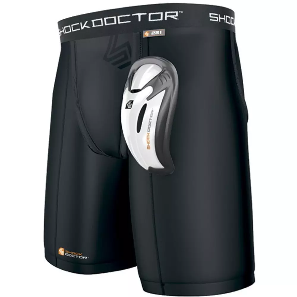 Shock Doctor Mens Core Compression Short/Bioflex Cup