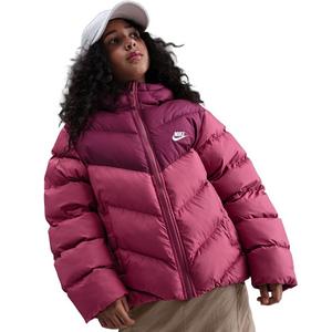 Nike Big Kids' Sportswear All Day Play Colorblock Therma-FIT Loose-Fit Puffer Jacket - Purple