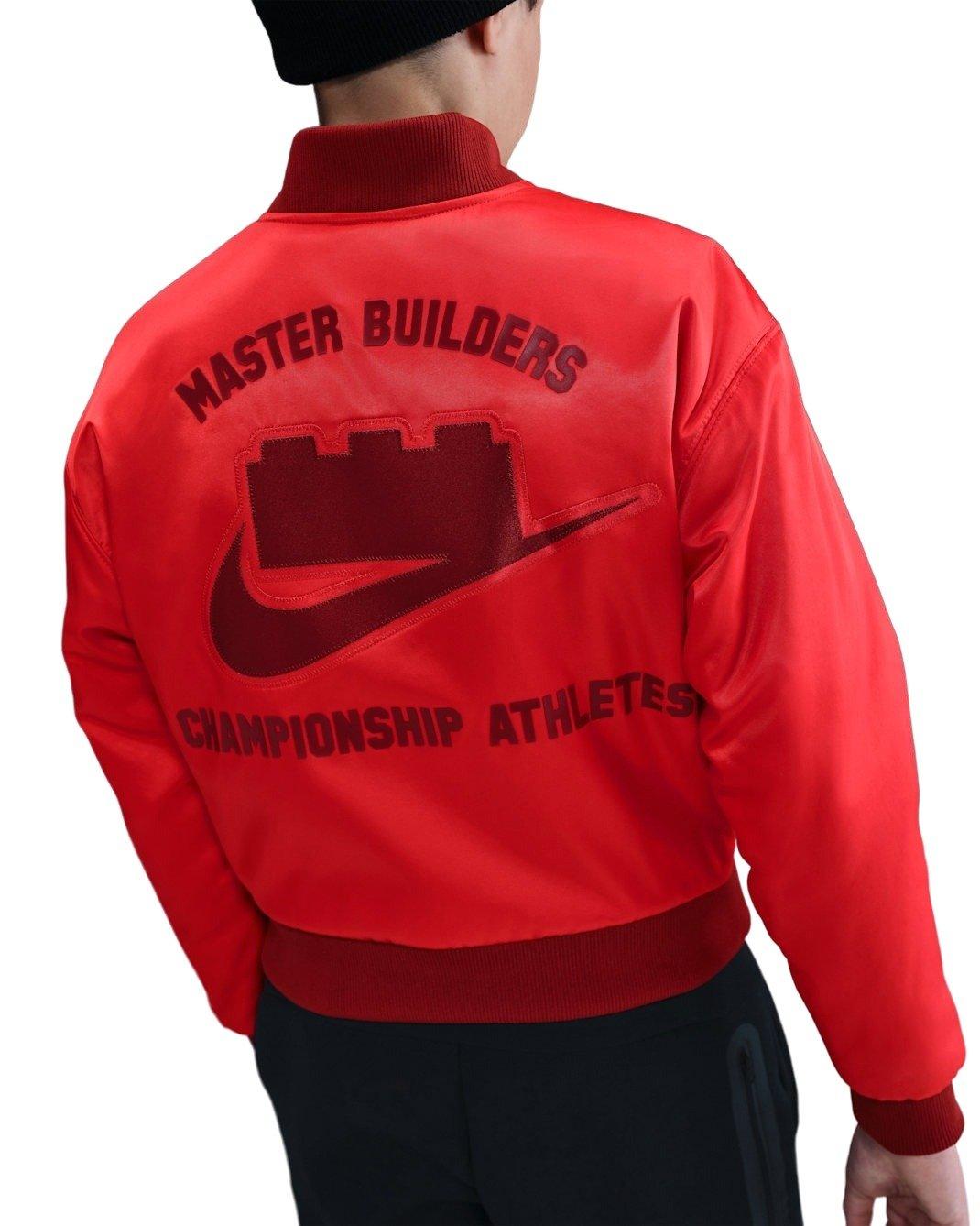 Nike Big Kids' x LEGO&reg; Collection Basketball Jacket -Red - RED Thumbnail View 4