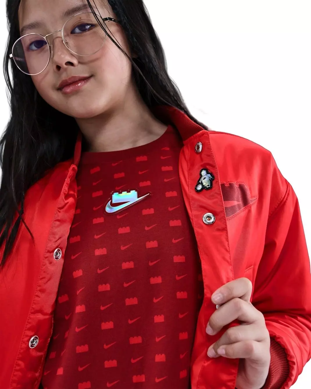 Nike Big Kids' x LEGO&reg; Collection Basketball Jacket -Red - RED