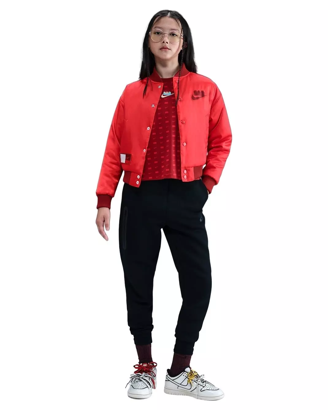 Nike Big Kids' x LEGO&reg; Collection Basketball Jacket -Red - RED