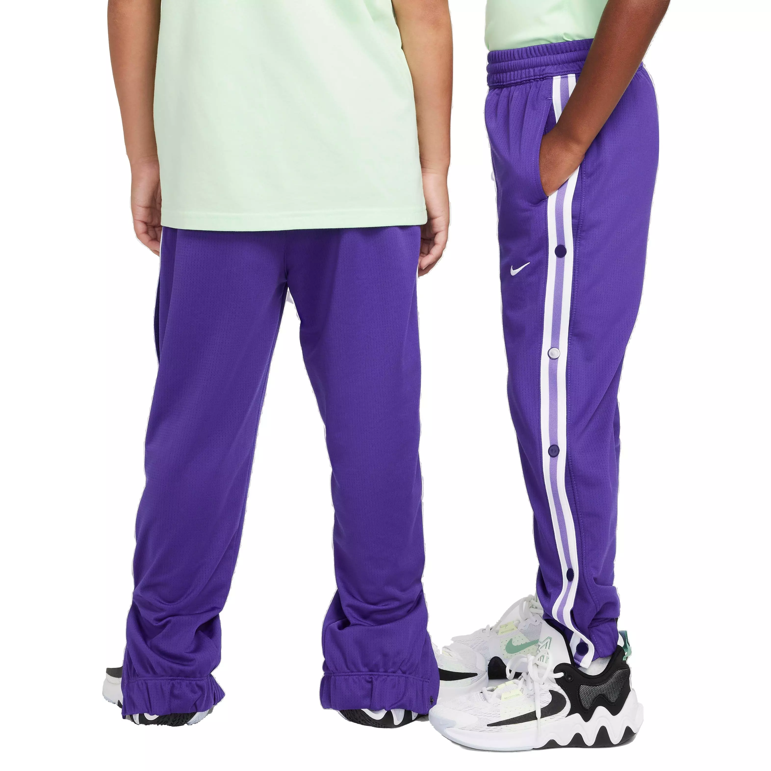 Nike Big Kids' Tear-Away Basketball Pants - PURPLE