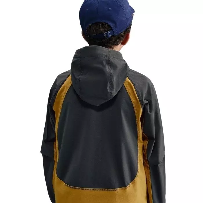 Nike Big Boys' Tech Woven Jacket - Grey/Yellow - GREY/YELLOW