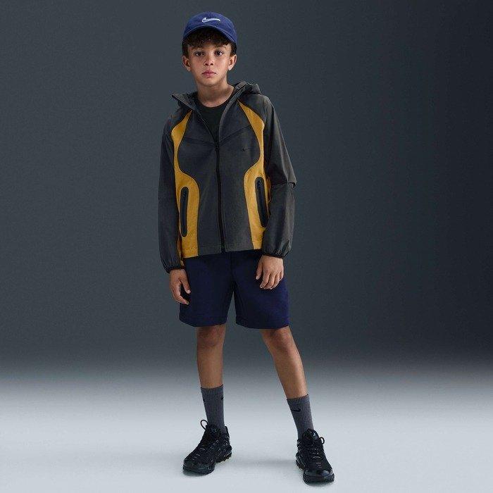 Nike Tech Woven Big Boys' Grey/Yellow Jacket