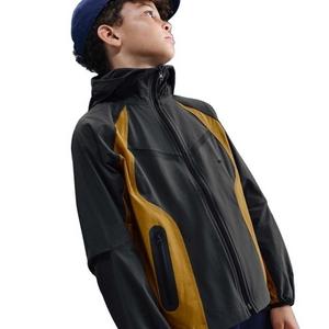 Nike Big Boys' Tech Woven Jacket - Grey/Yellow