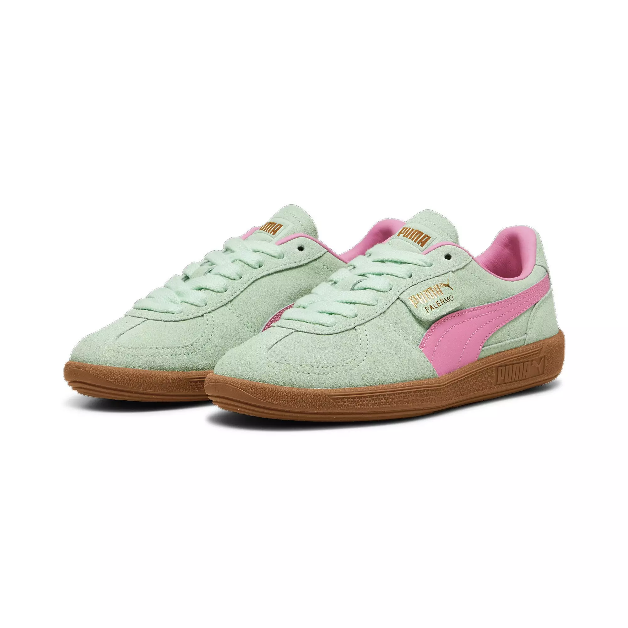 PUMA Palermo JR "Fresh Mint/Fast Pink" Grade School Girls' Shoe - MINT/PINK