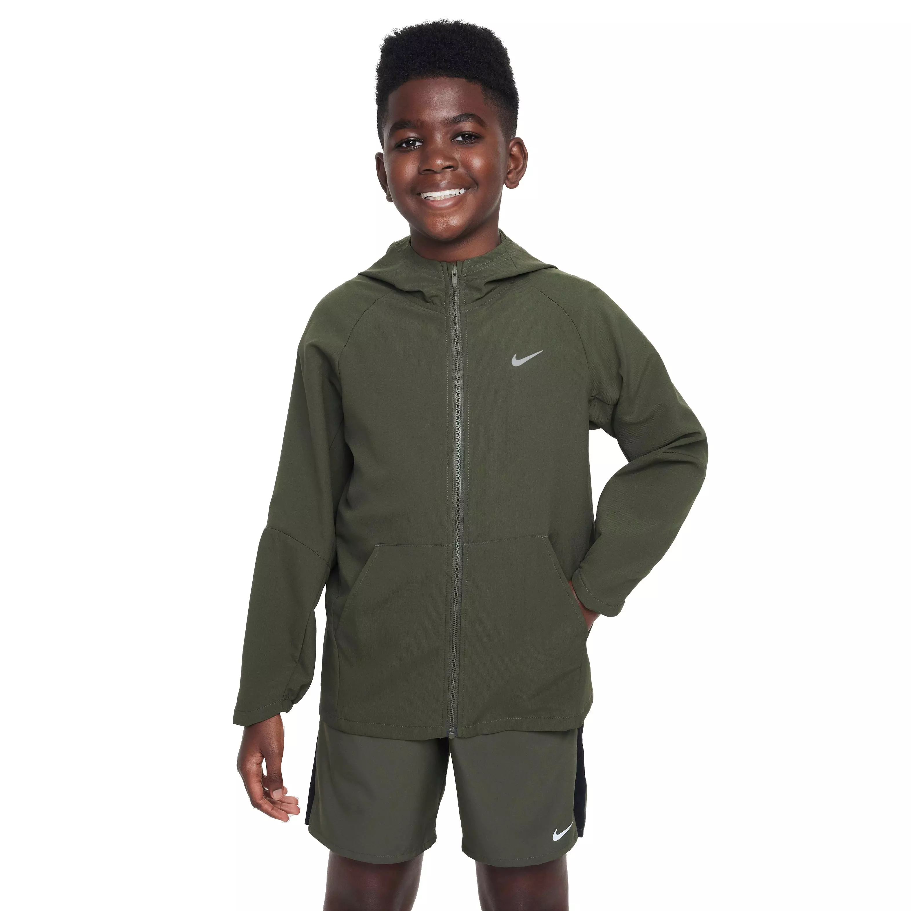 Nike Big Kids' Dri-FIT UV Training Jacket - KHAKI