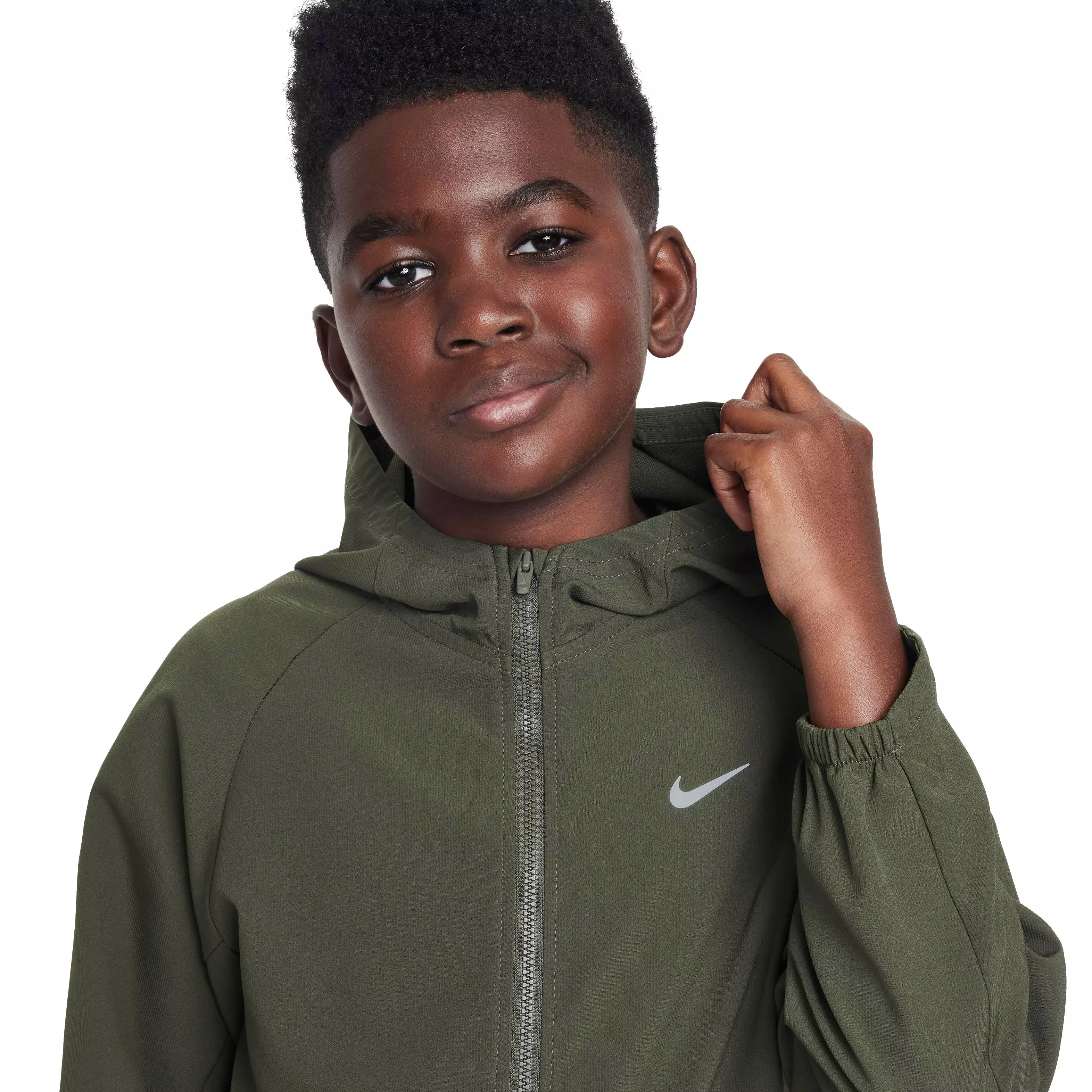 Nike Big Kids' Dri-FIT UV Training Jacket - KHAKI