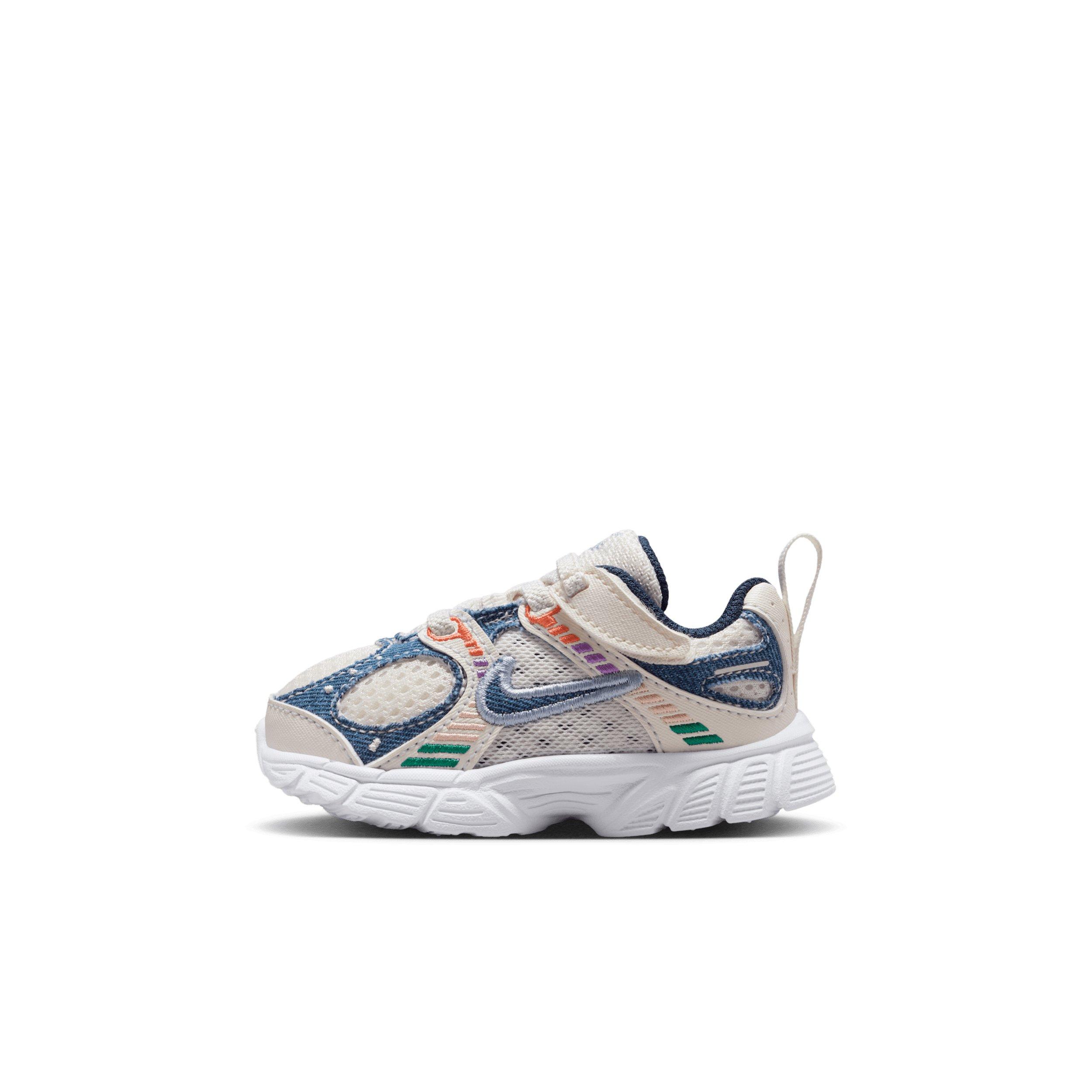 Nike V5 RNR "Soft Pearl/Blue Denim/Malachite/Midnight Navy" Infant Girls' Shoe - PEARL/BLUE/MALACHITE/NAVY Thumbnail View 2