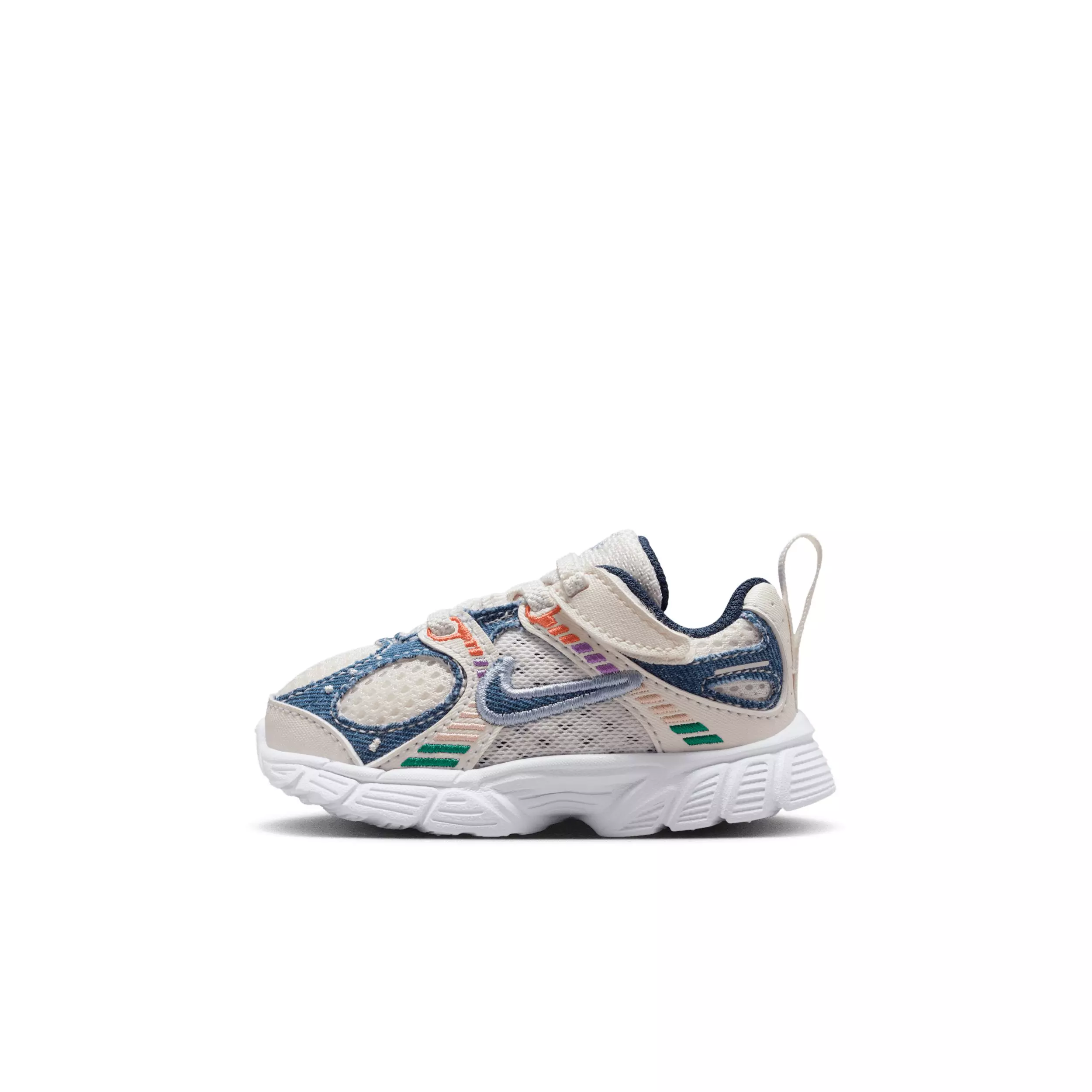 Nike V5 RNR "Soft Pearl/Blue Denim/Malachite/Midnight Navy" Infant Girls' Shoe - PEARL/BLUE/MALACHITE/NAVY