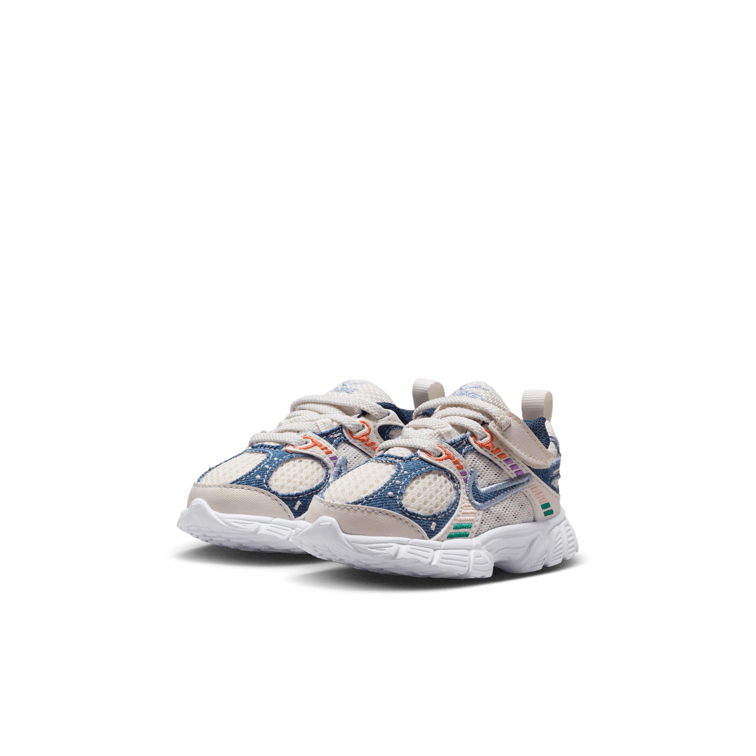 Nike V5 RNR "Soft Pearl/Blue Denim/Malachite/Midnight Navy" Infant Girls' Shoe - PEARL/BLUE/MALACHITE/NAVY Thumbnail View 3