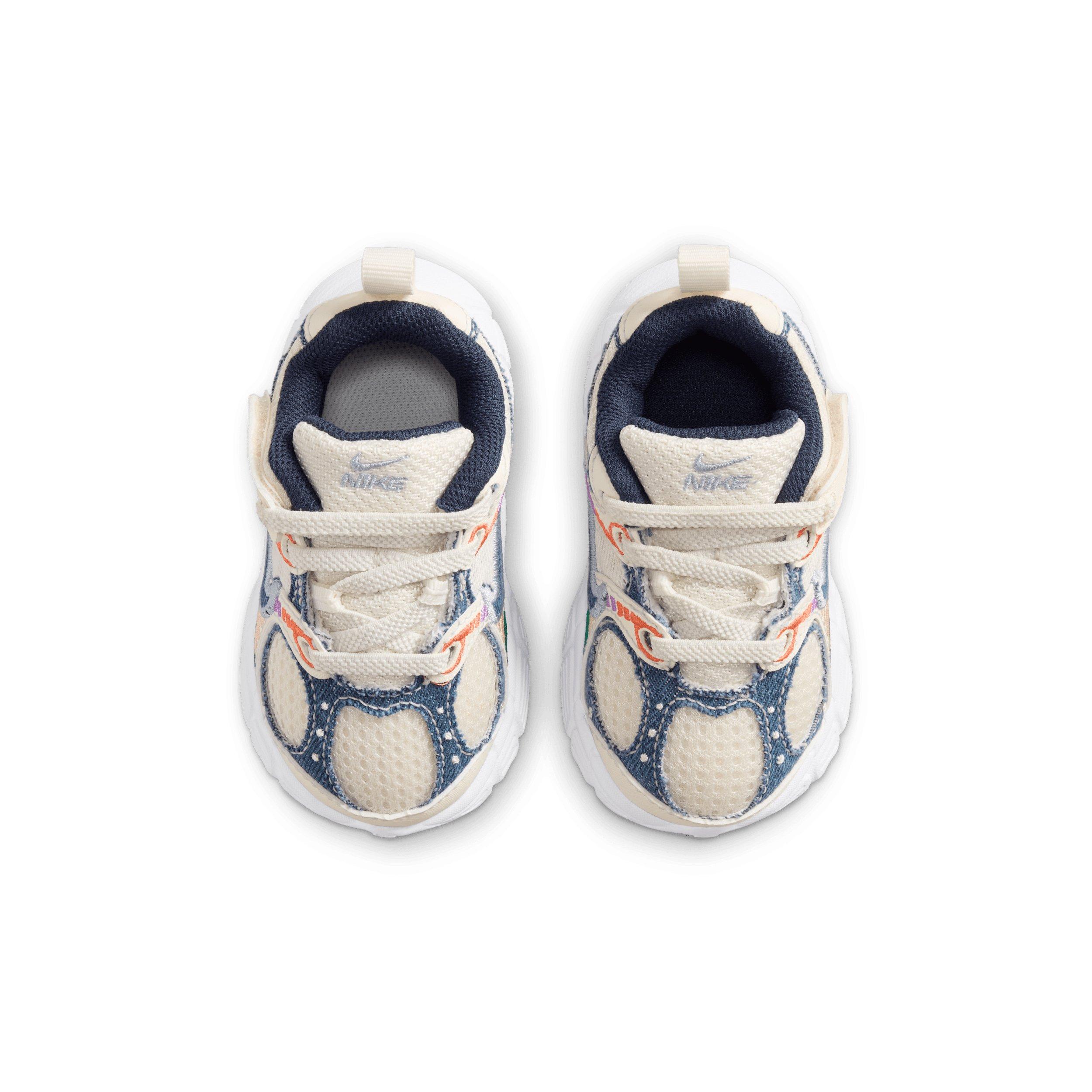 Nike V5 RNR "Soft Pearl/Blue Denim/Malachite/Midnight Navy" Infant Girls' Shoe - PEARL/BLUE/MALACHITE/NAVY Thumbnail View 4