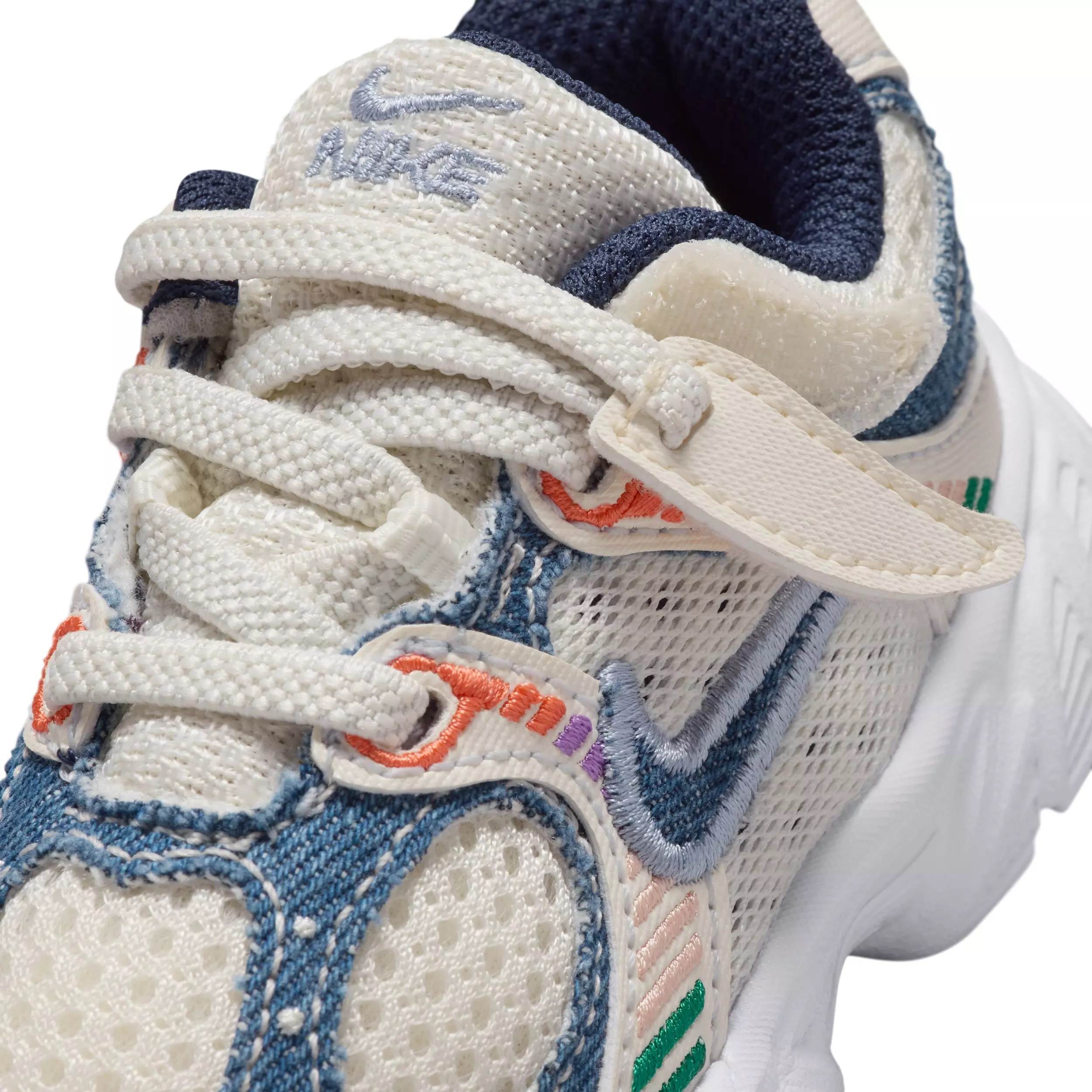 Nike V5 RNR "Soft Pearl/Blue Denim/Malachite/Midnight Navy" Infant Girls' Shoe - PEARL/BLUE/MALACHITE/NAVY