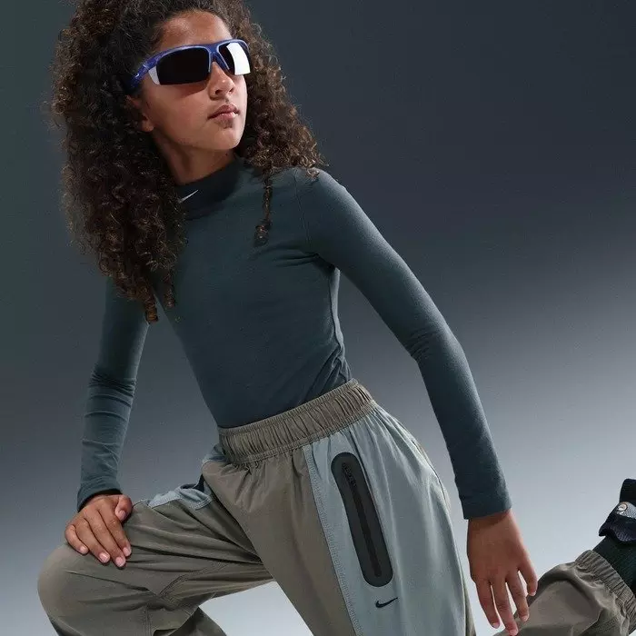 Nike Big Kids' Tech Woven Pants - Grey/Blue - GREY