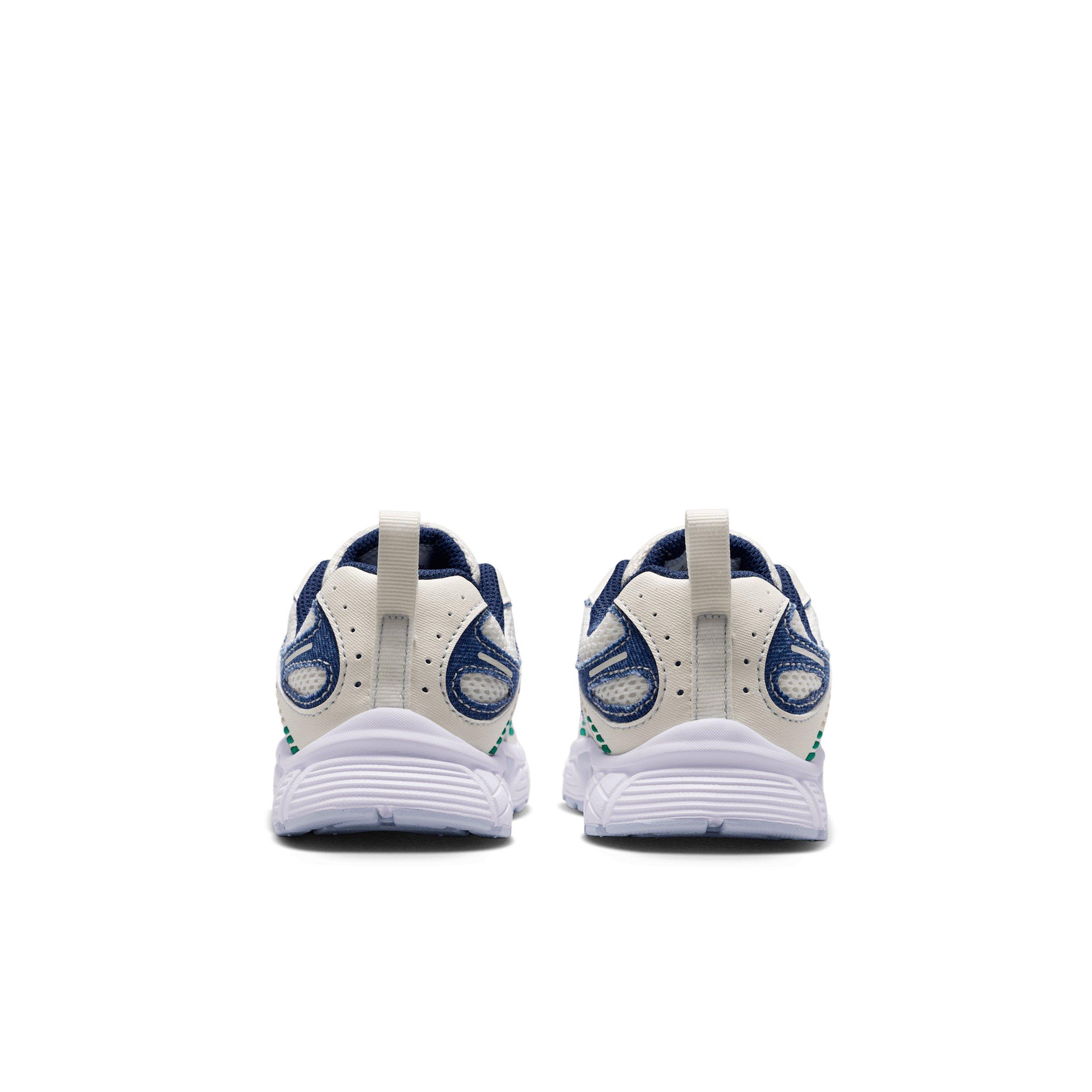 Nike V5 RNR "Soft Pearl/Blue Denim/Malachite/Midnight Navy" Preschool Girls' Shoe - PEARL/BLUE/MALACHITE/NAVY Thumbnail View 5