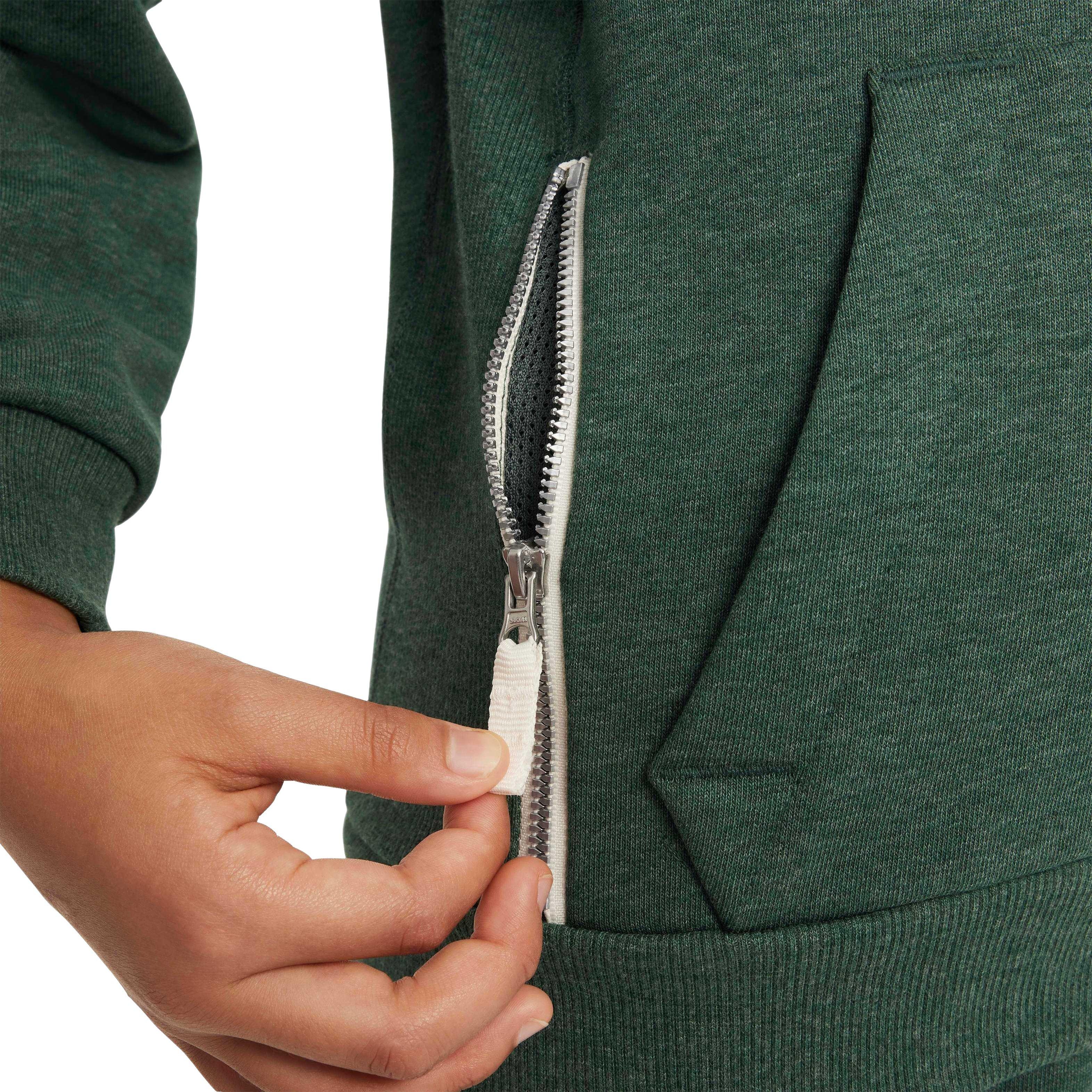 Nike Big Kids' Standard Issue Dri-FIT Fleece Basketball Hoodie - Green - GREEN Thumbnail View 6