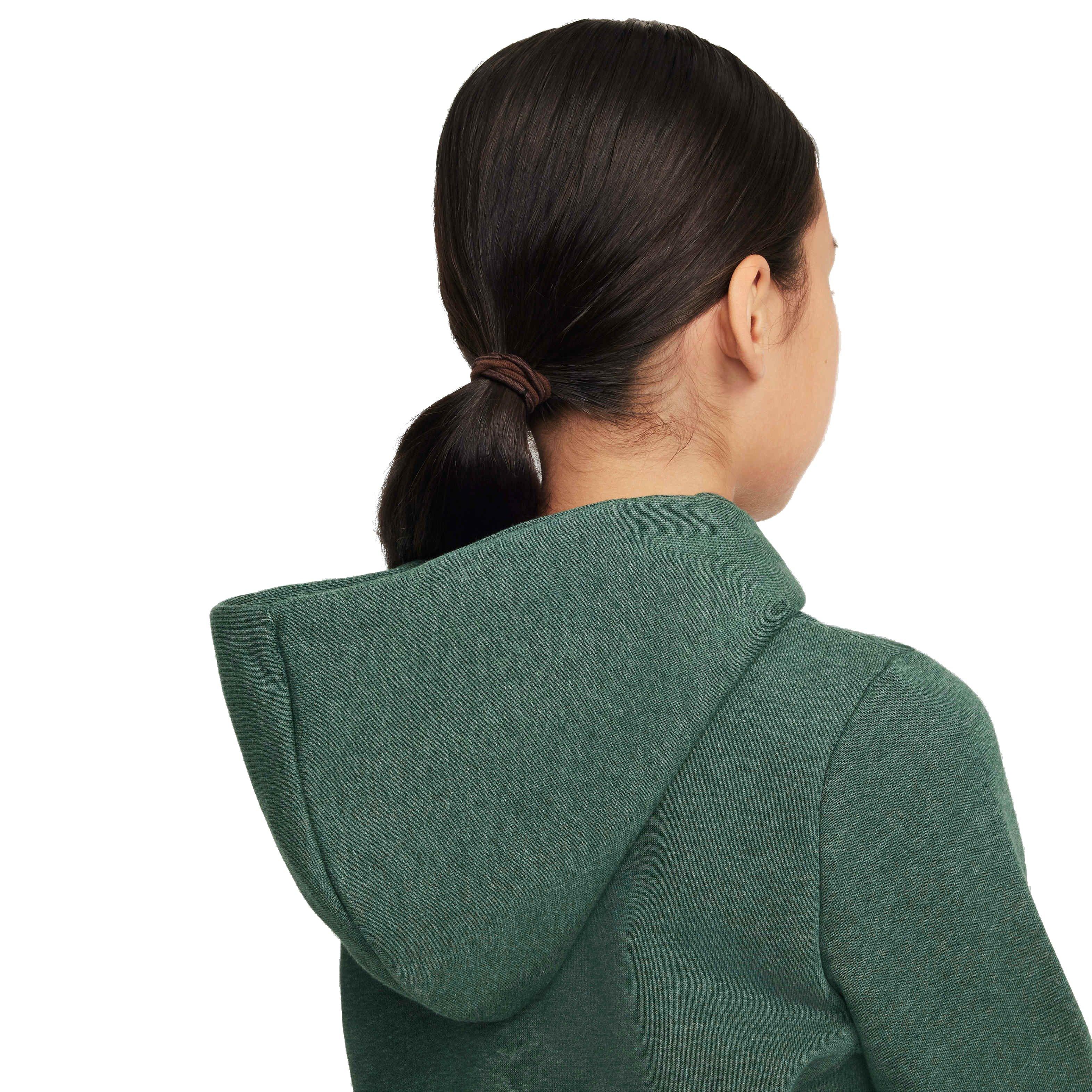 Nike Big Kids' Standard Issue Dri-FIT Fleece Basketball Hoodie - Green - GREEN Thumbnail View 8