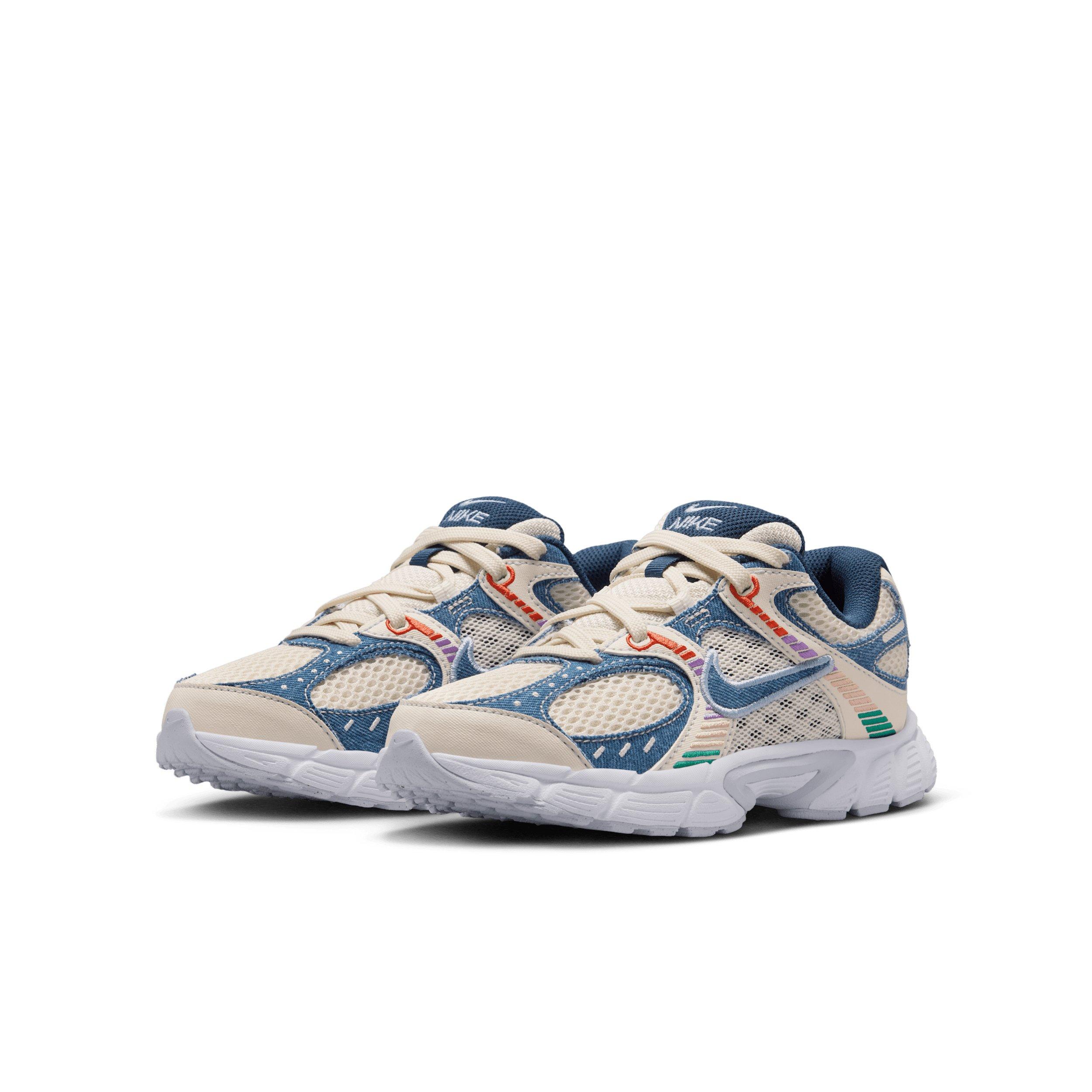Nike V5 RNR "Soft Pearl/Blue Denim/Malachite/Midnight Navy" Grade School Girls' Shoe - PEARL/BLUE/MALACHITE/NAVY Thumbnail View 3